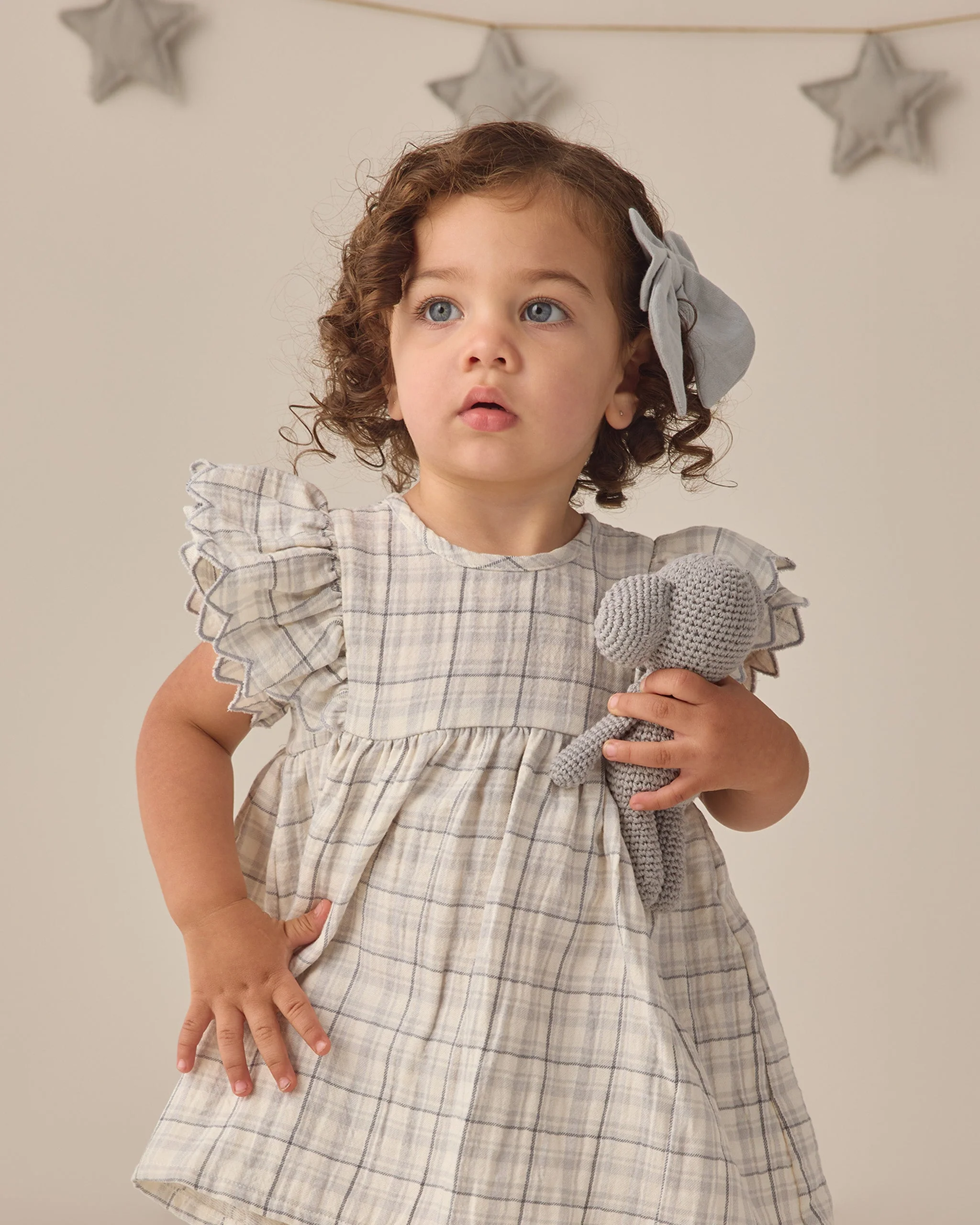 Alina Dress Blue Plaid - Image 3