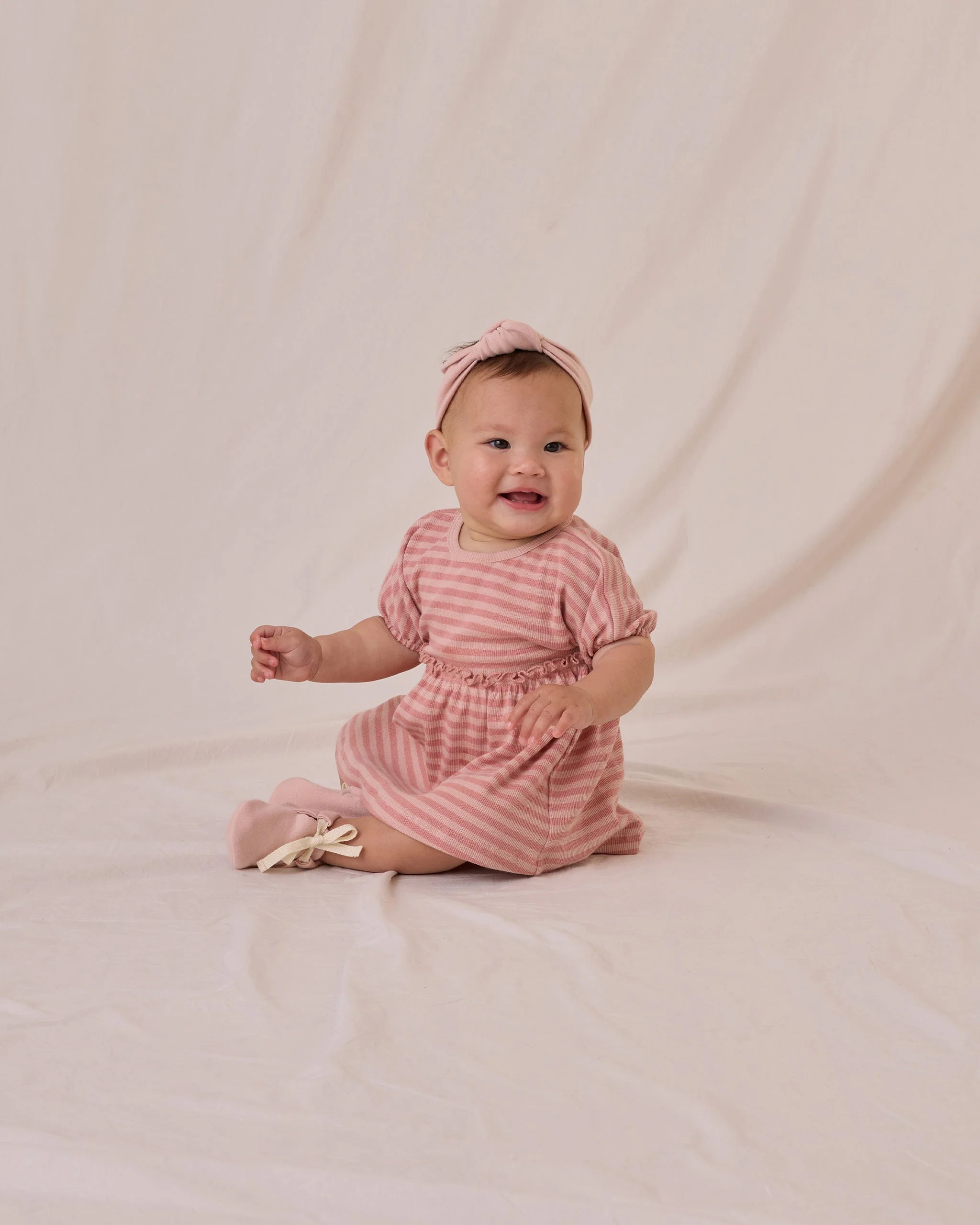 Annie Dress || Pink Stripe - Image 3