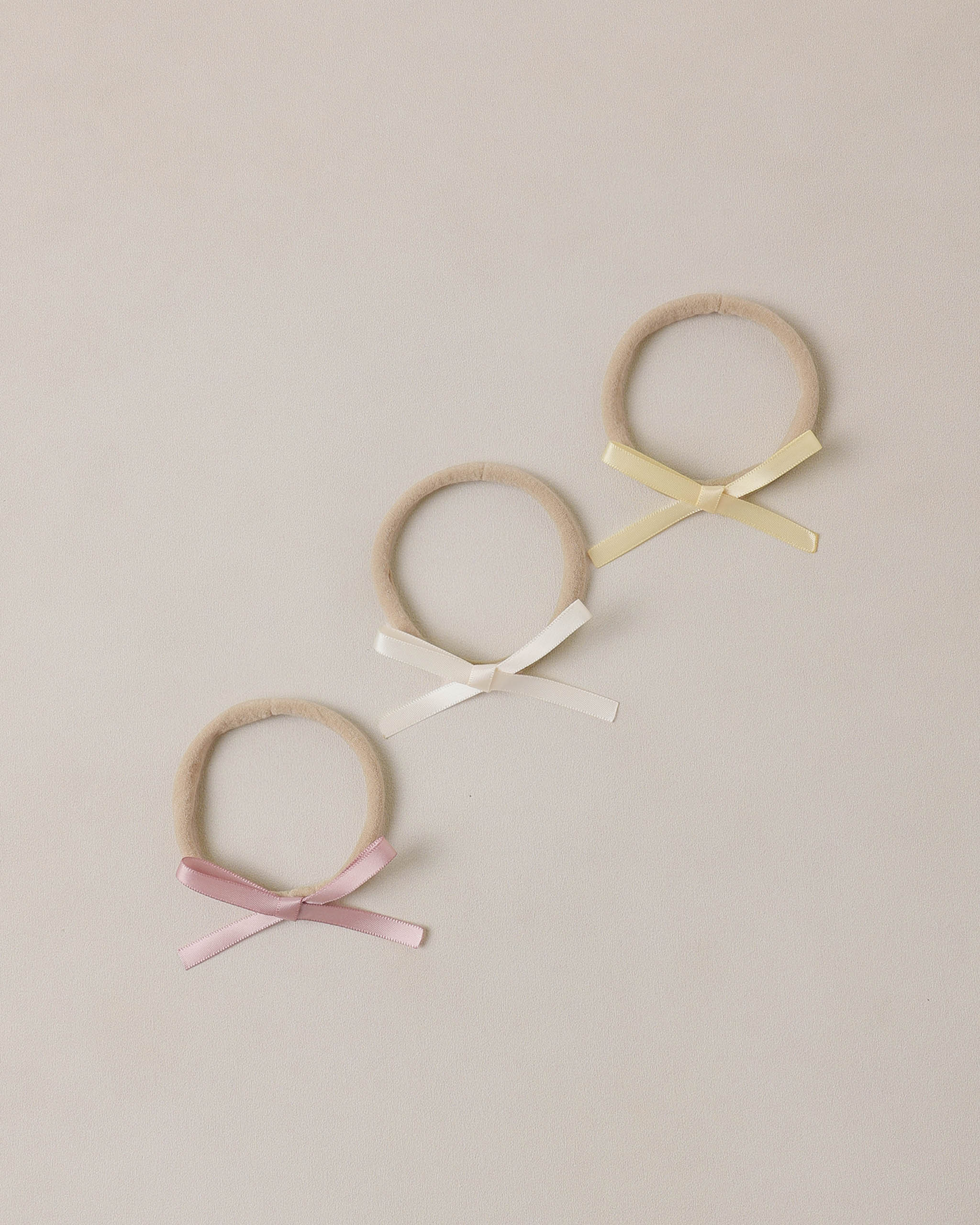 Baby Bow Headband Lemon, Natural, Lavender - Image 2