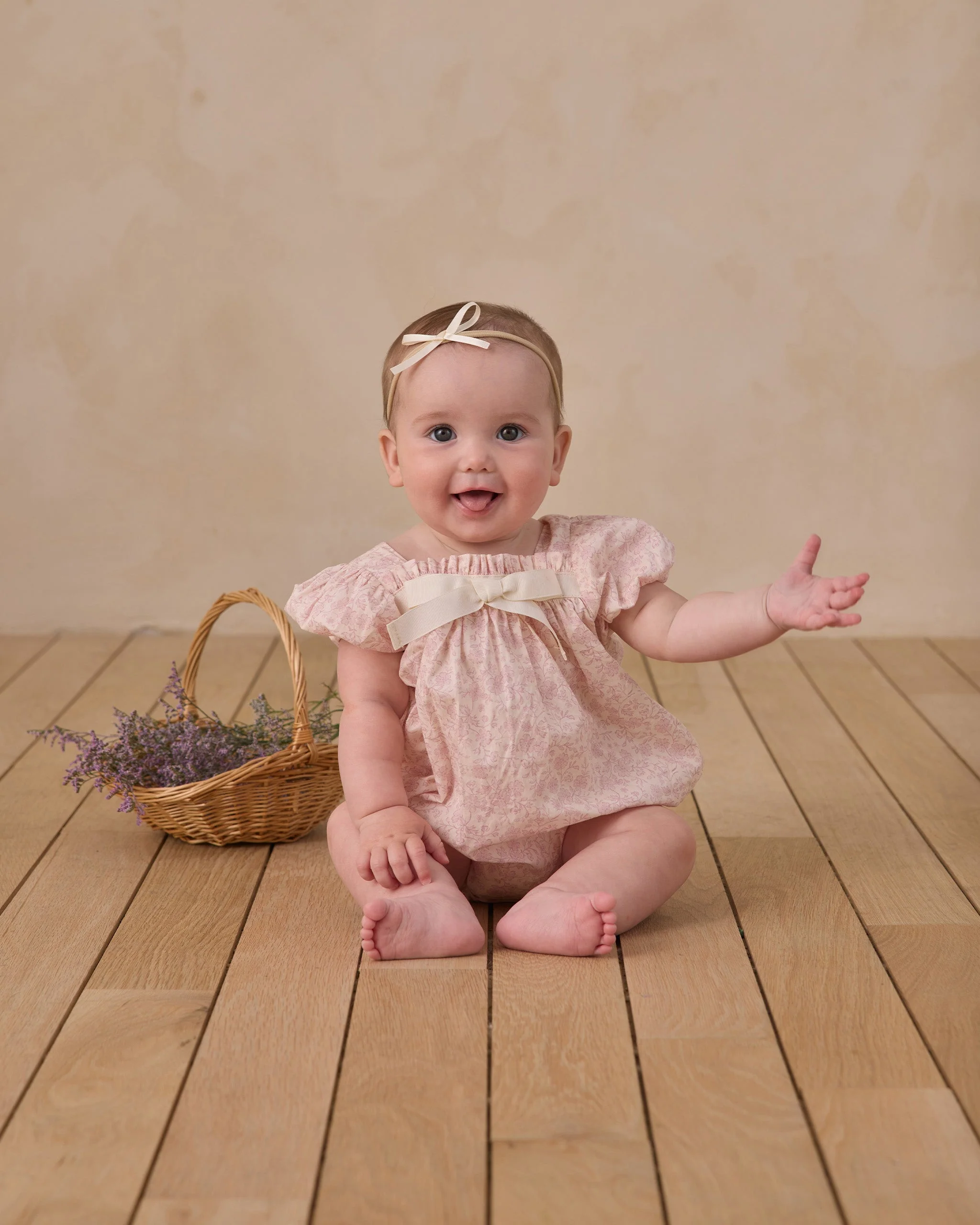Baby Bow Headband Lemon, Natural, Lavender - Image 5