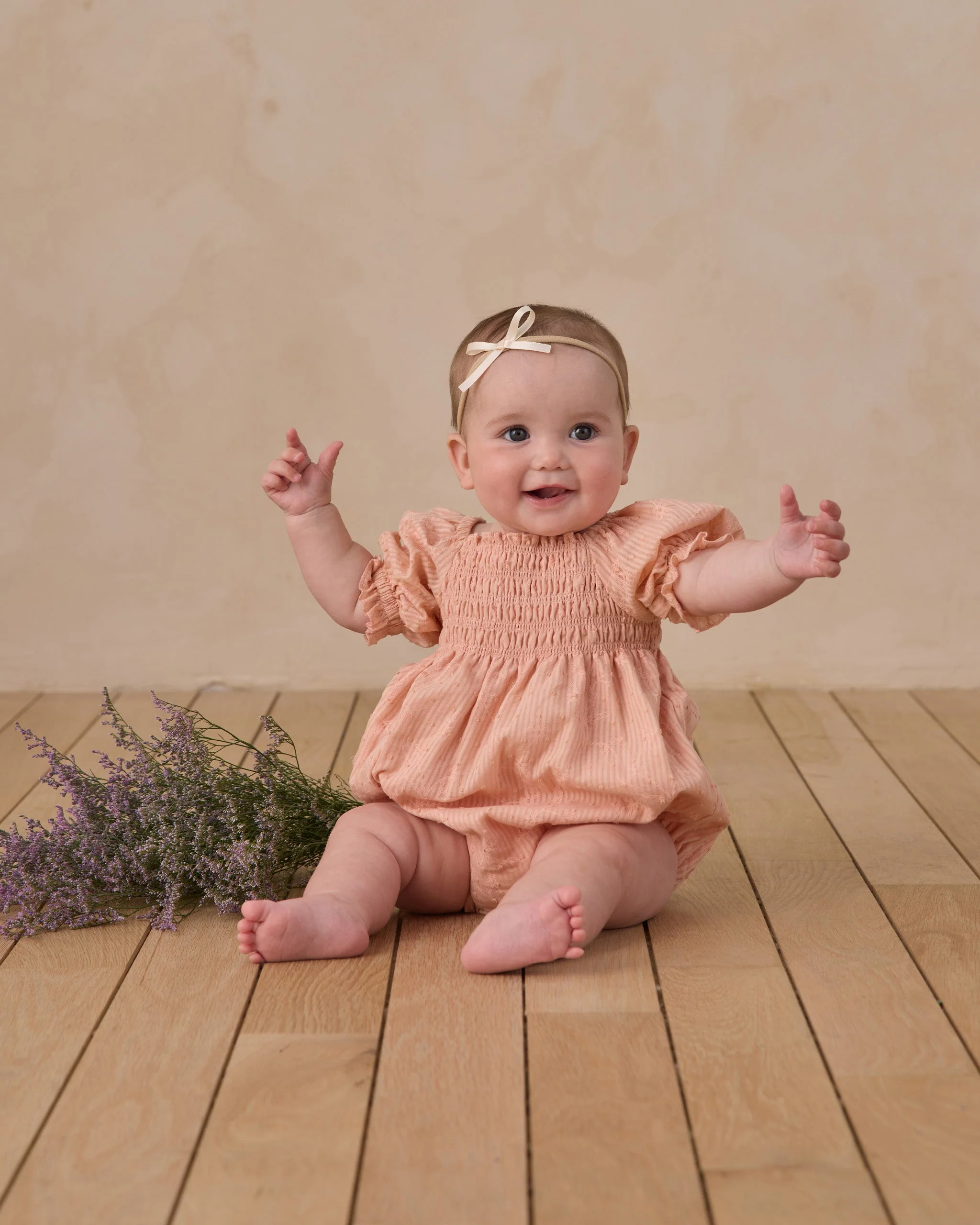 Baby Bow Headband Lemon, Natural, Lavender - Image 8