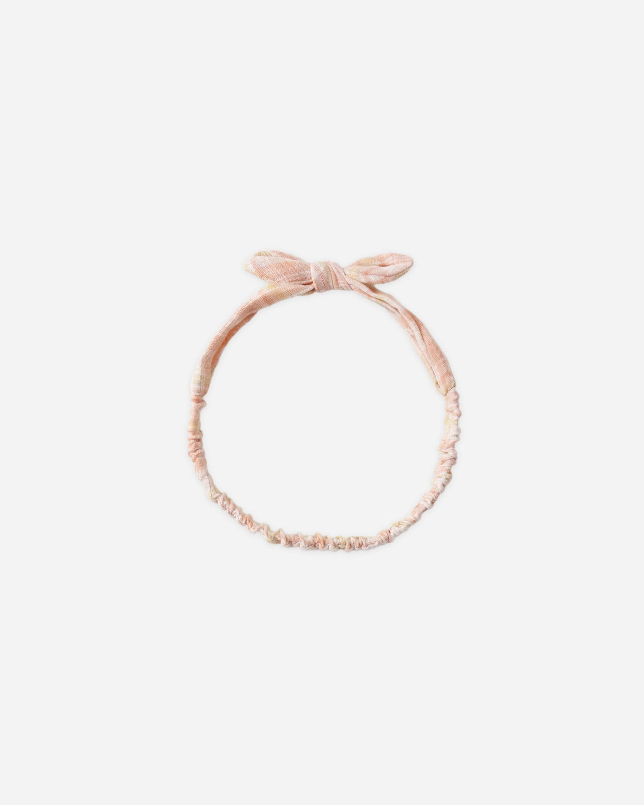 Baby Bow Headband Summer Plaid