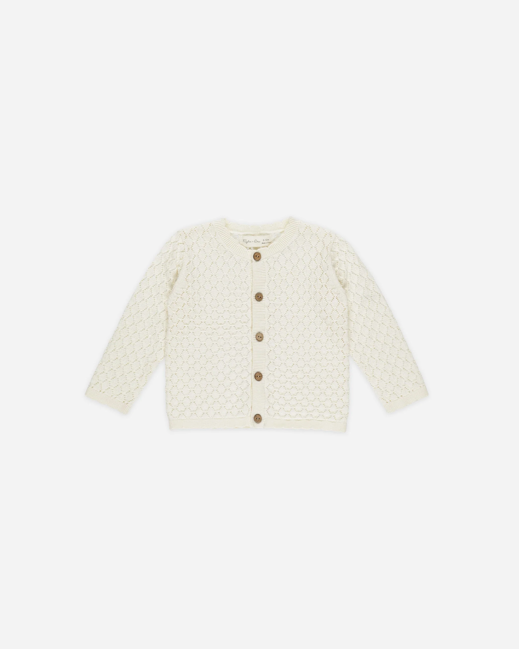 Baby Crochet Cardigan || Ivory