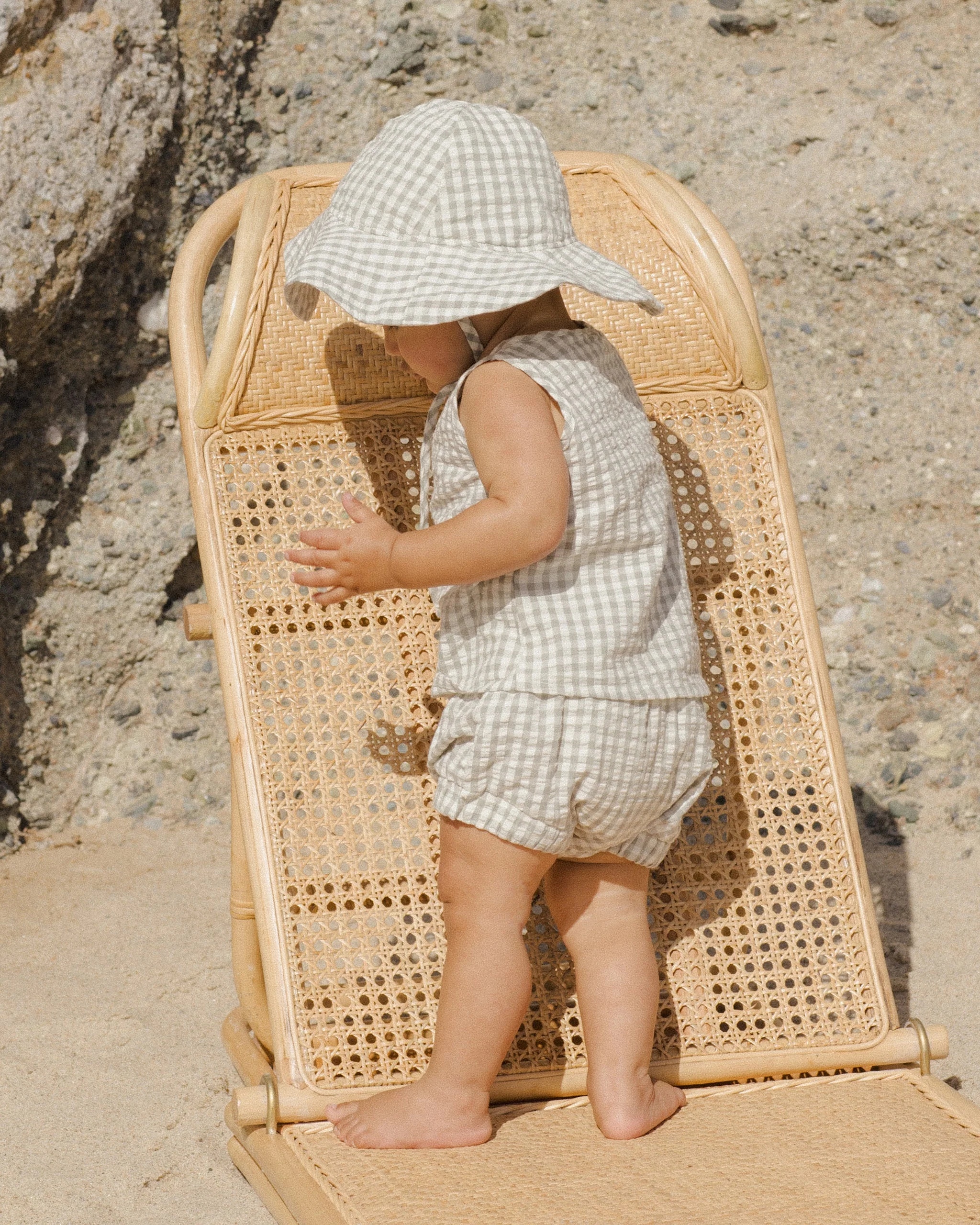 Baby Tank Set || Eucalyptus Gingham - Image 3