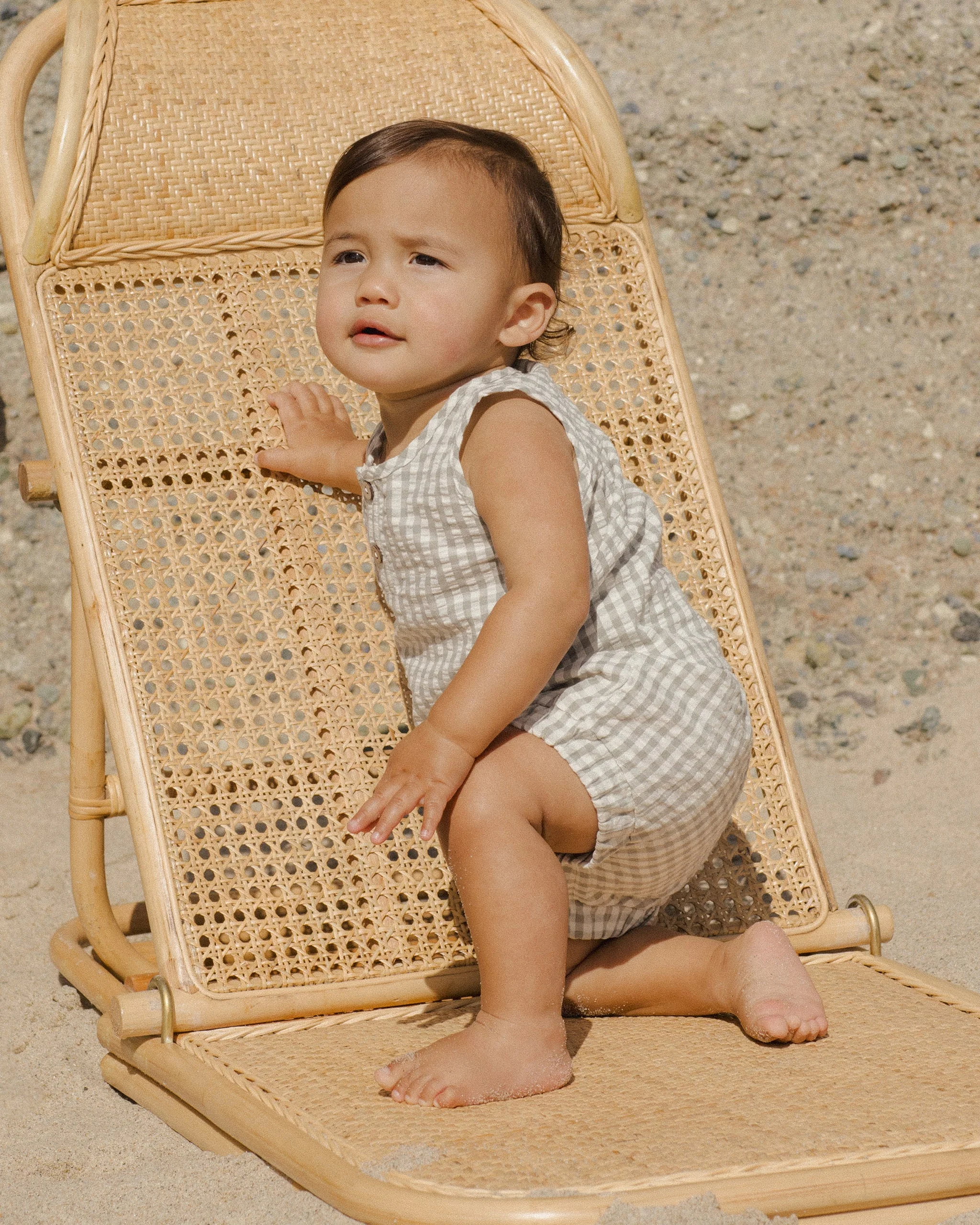 Baby Tank Set || Eucalyptus Gingham - Image 5