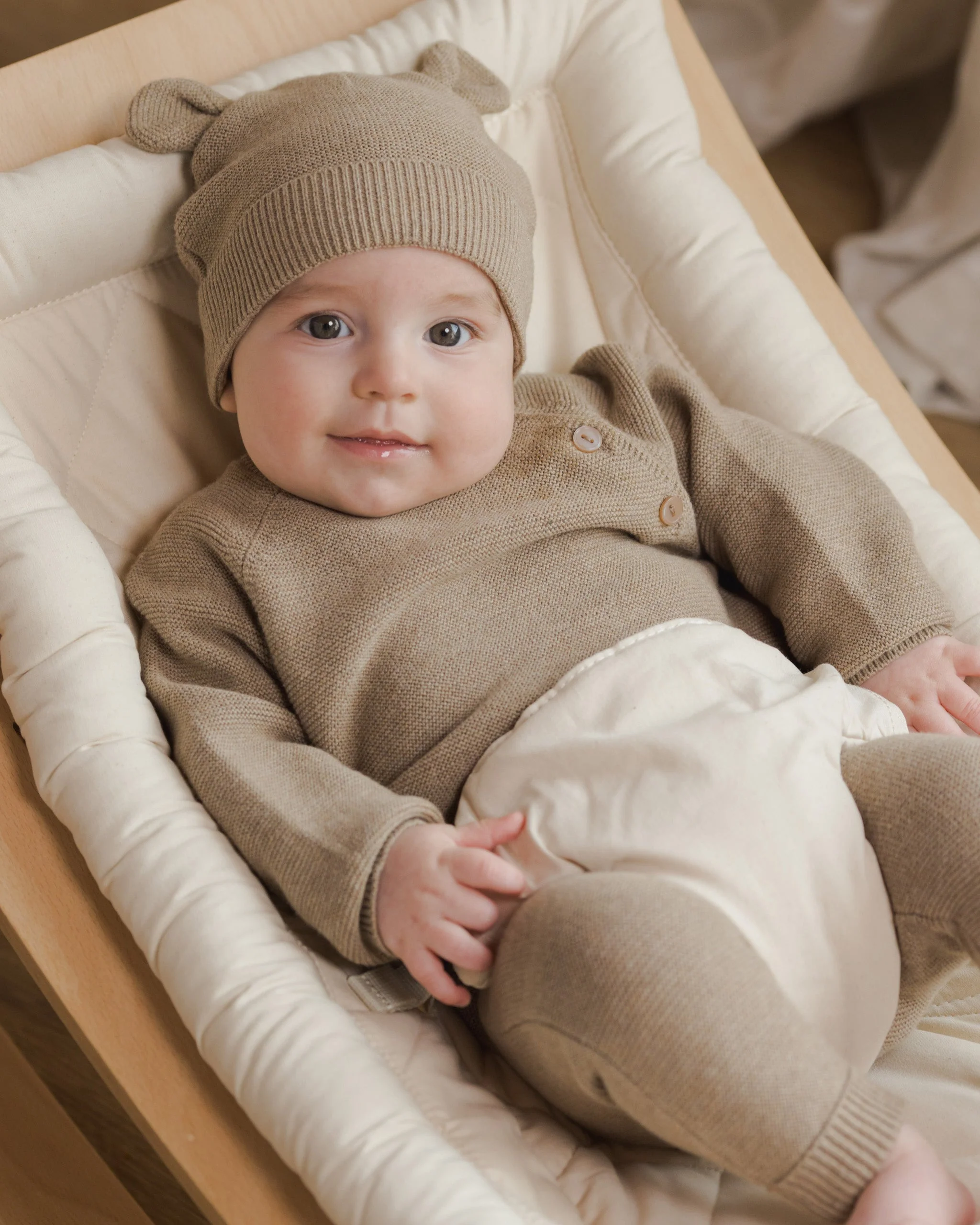 Bailey Knit Sweater || Heathered Mocha - Image 4