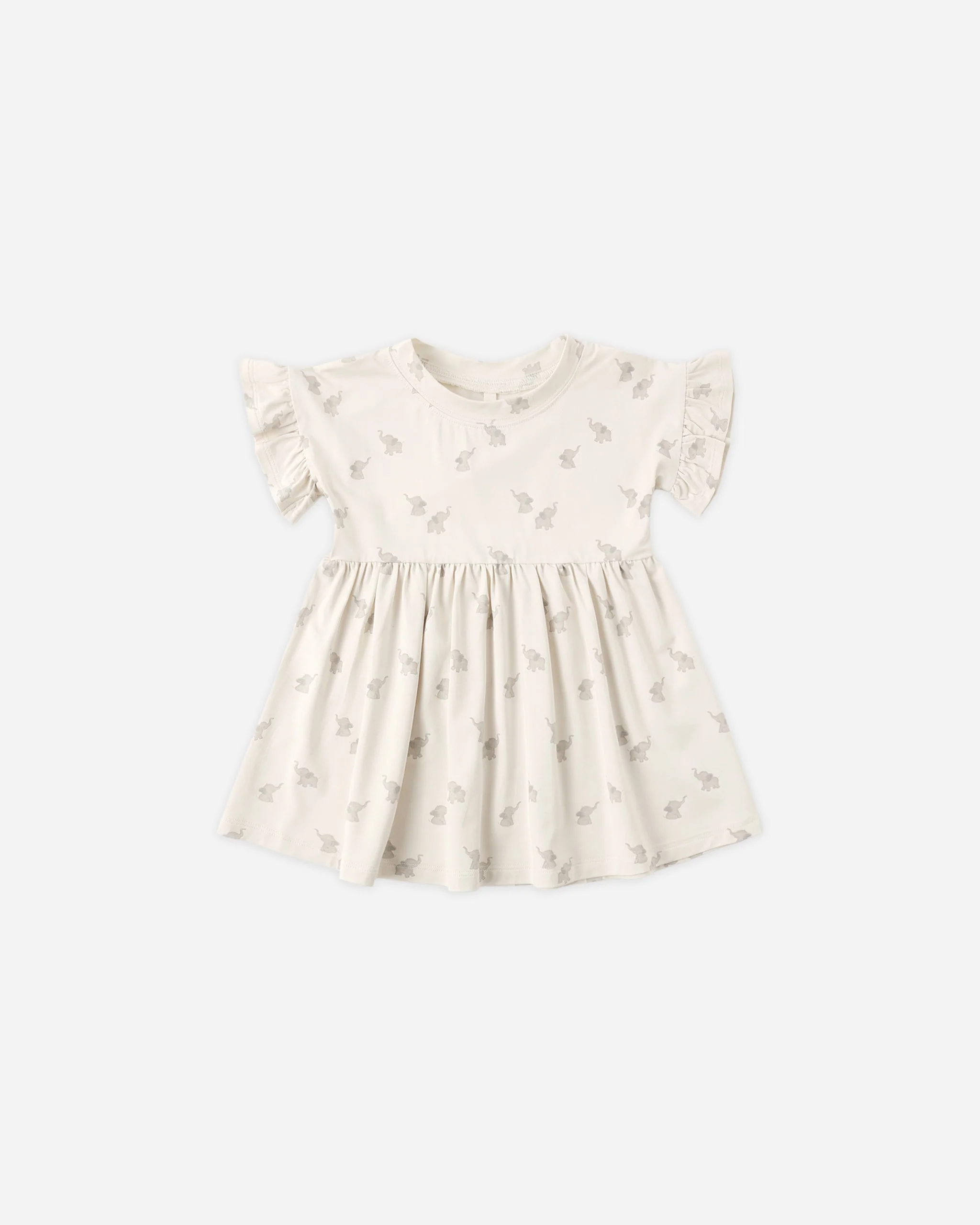 Bamboo Babydoll Dress Elephants