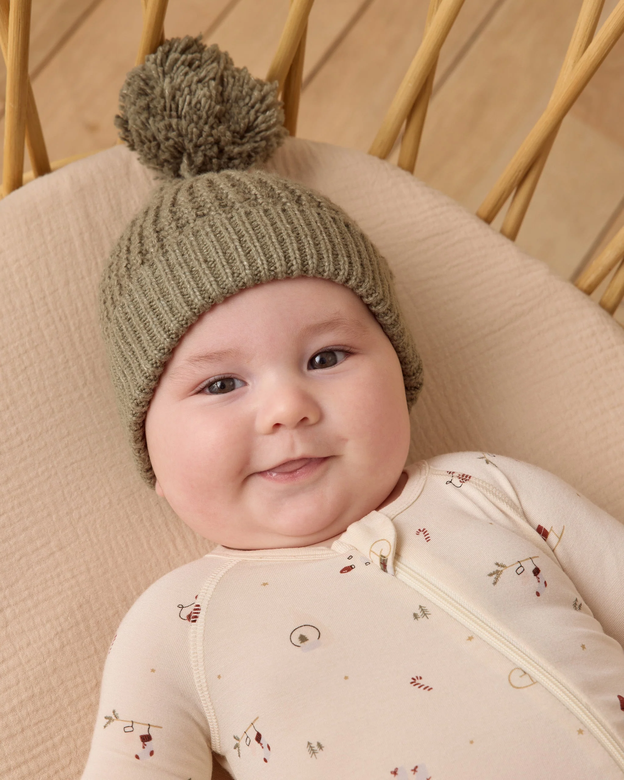 Bamboo Zip Footie || Winter Wonderland - Image 4