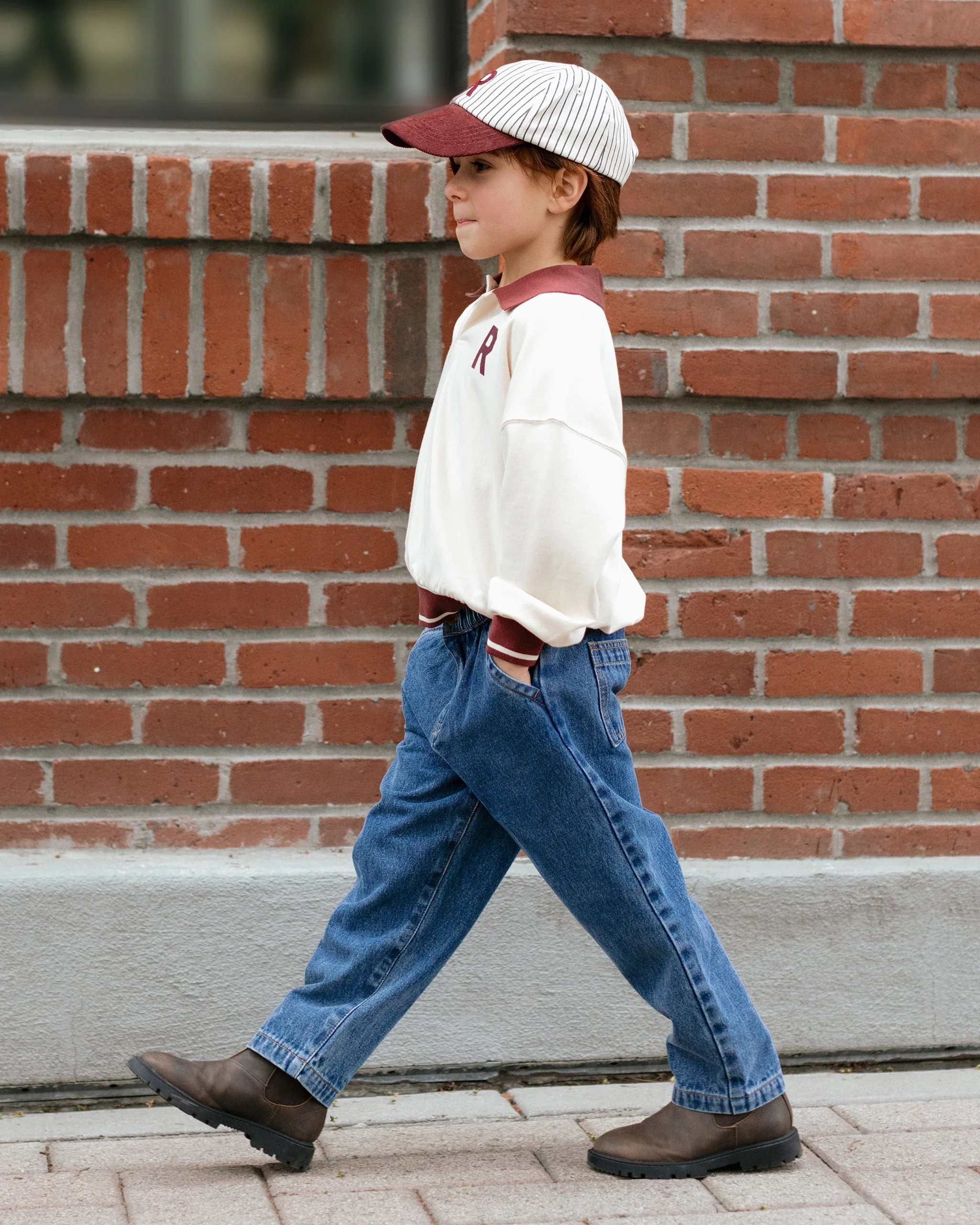 Baseball Hat || Navy Pinstripe - Image 5