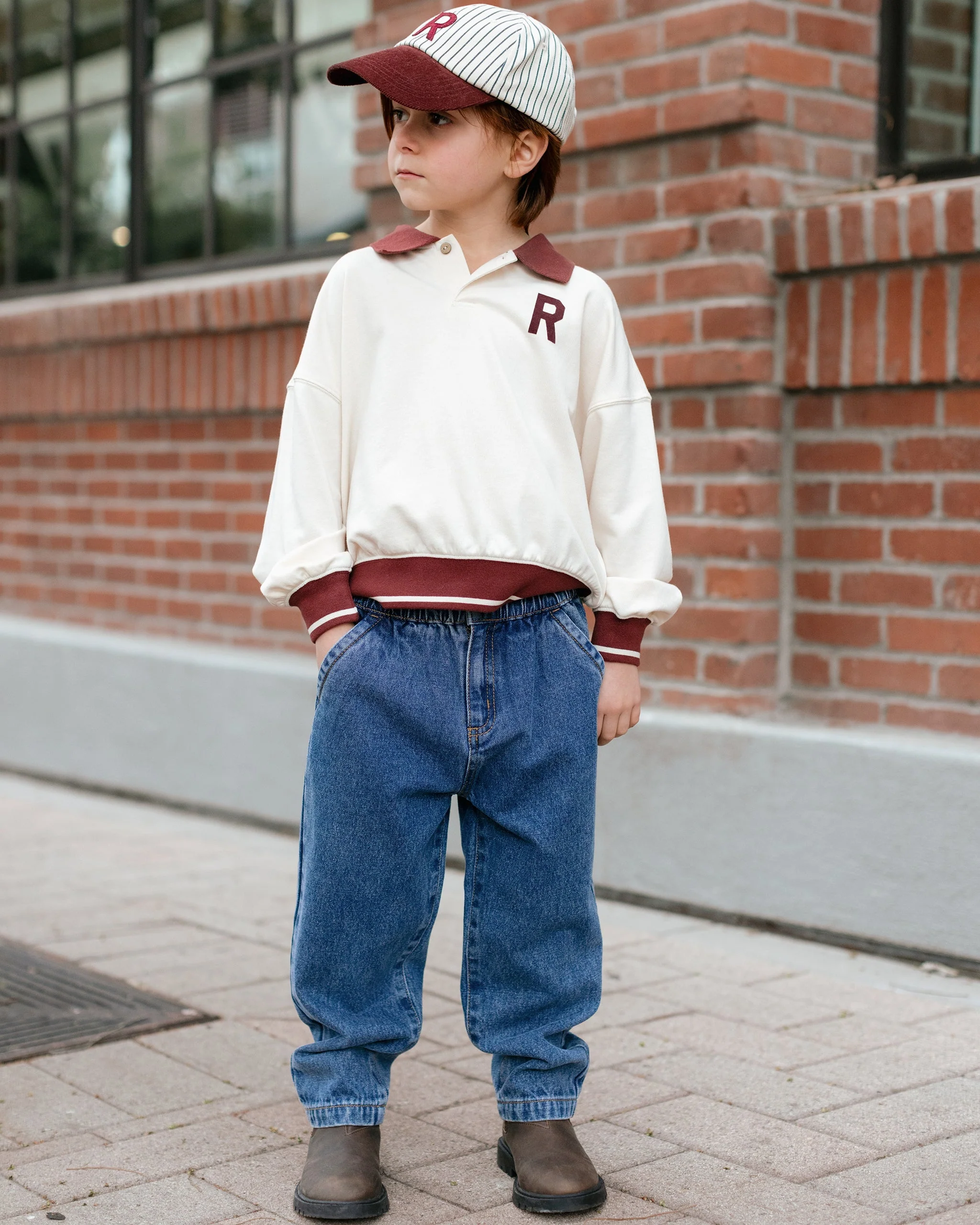 Baseball Hat || Navy Pinstripe - Image 6