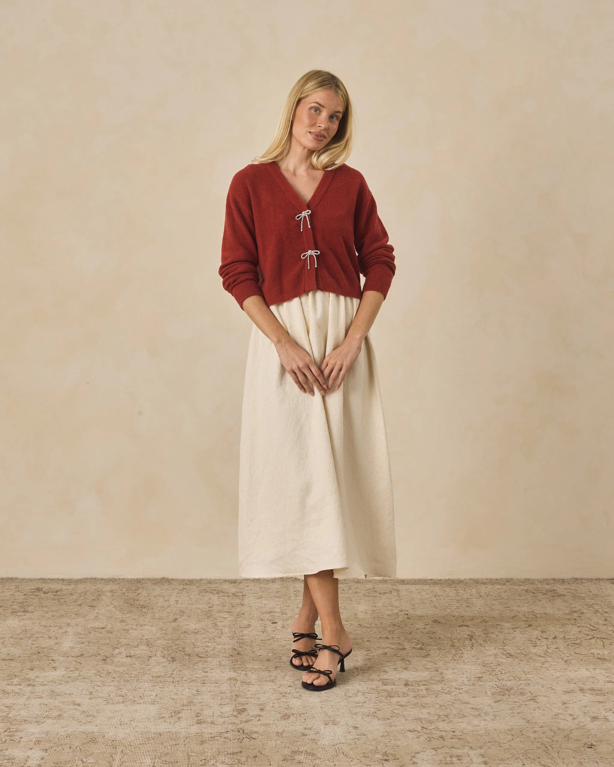Bow Cardigan | Ruby - Image 6