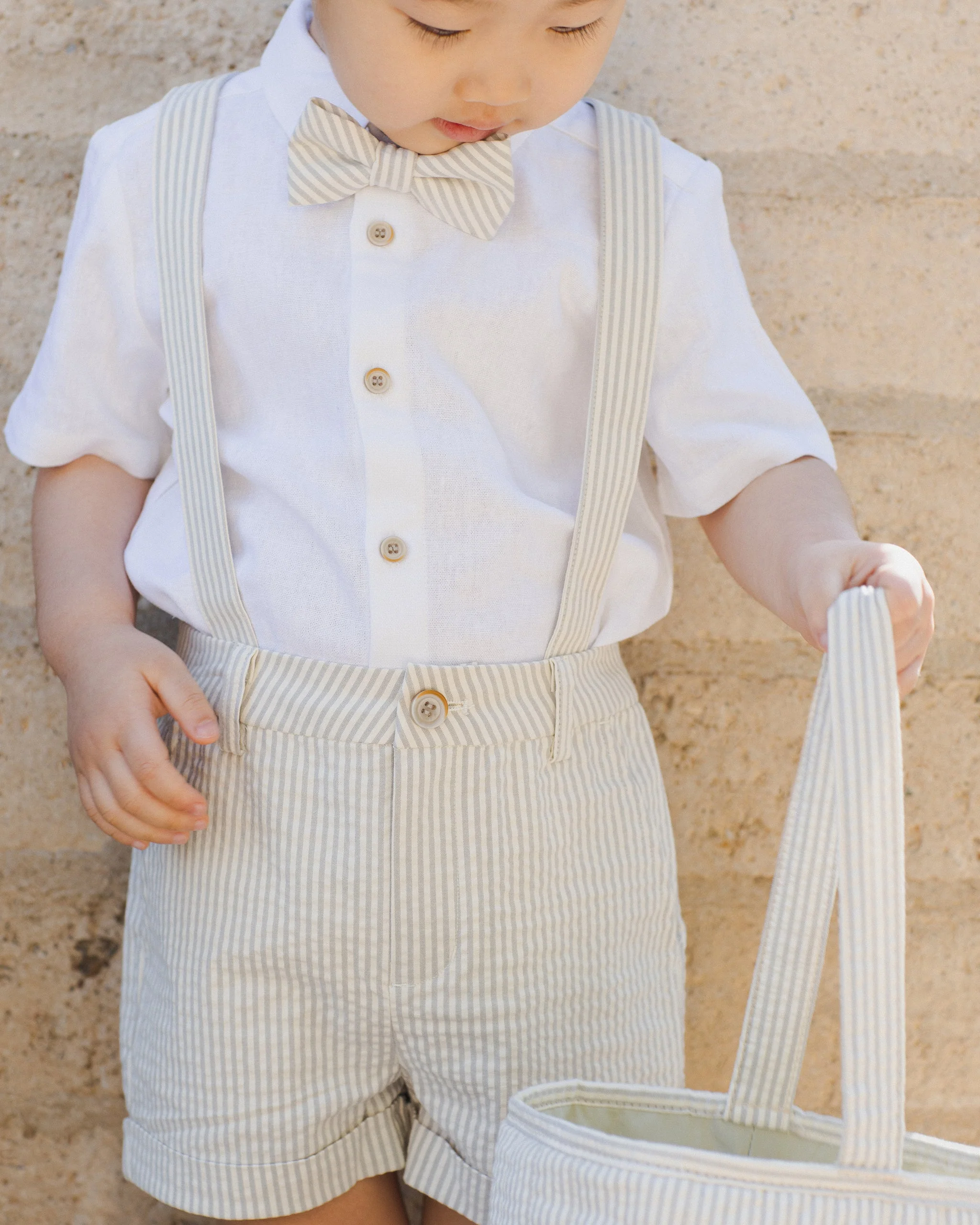 Bow Tie || Sage Stripe - Image 2