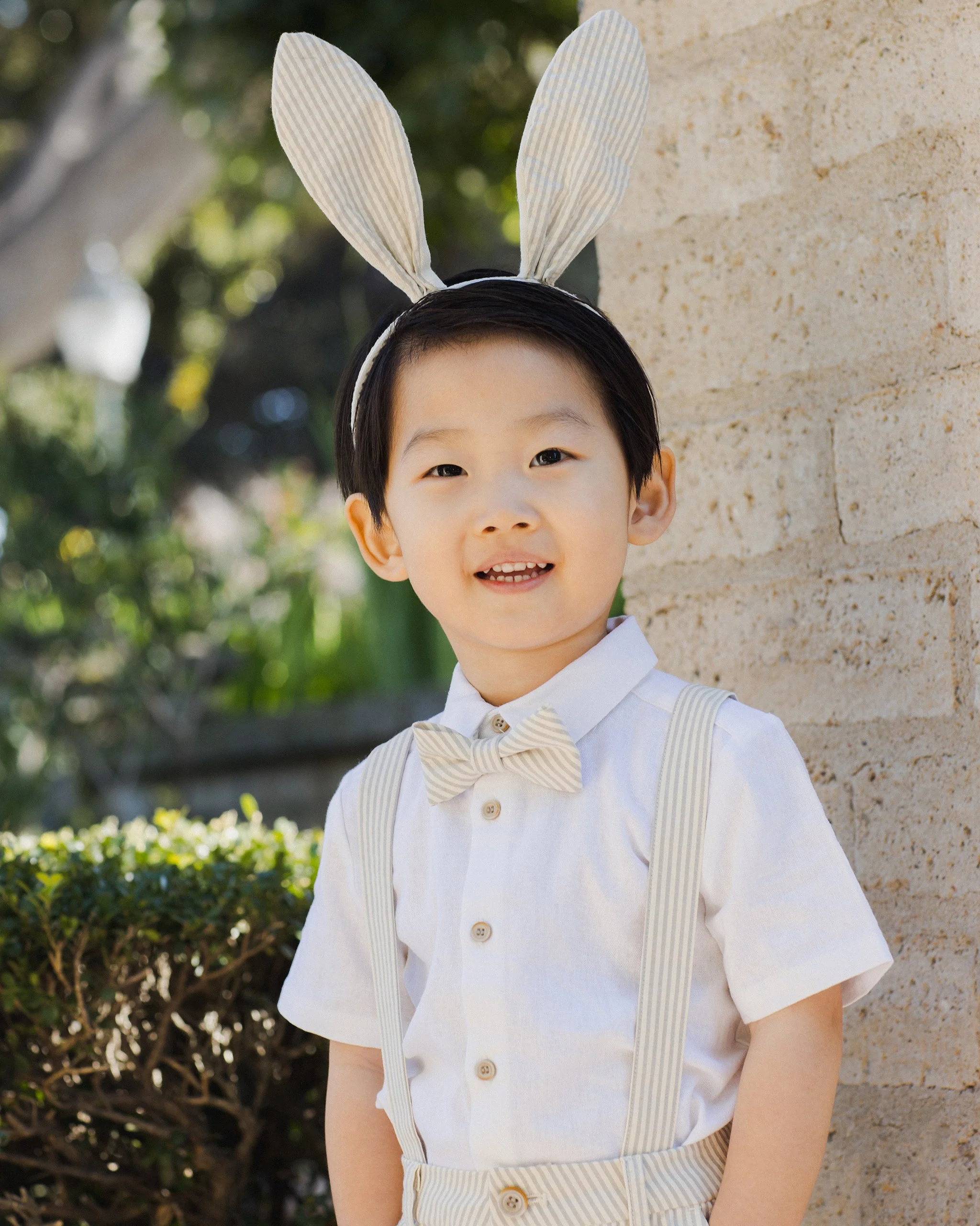 Bow Tie || Sage Stripe - Image 3