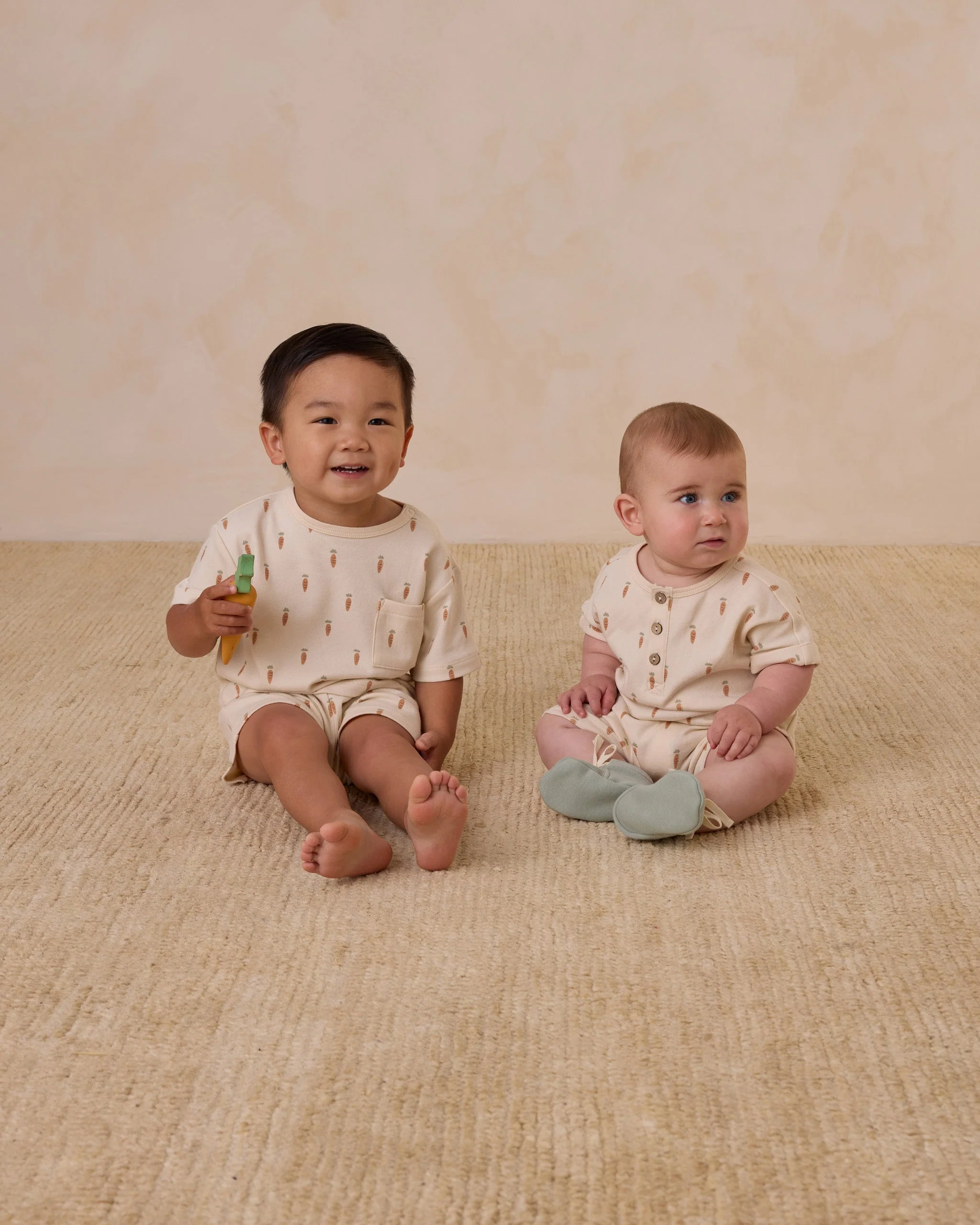 Boxy Pocket Tee + Short Set || Carrots - Image 4