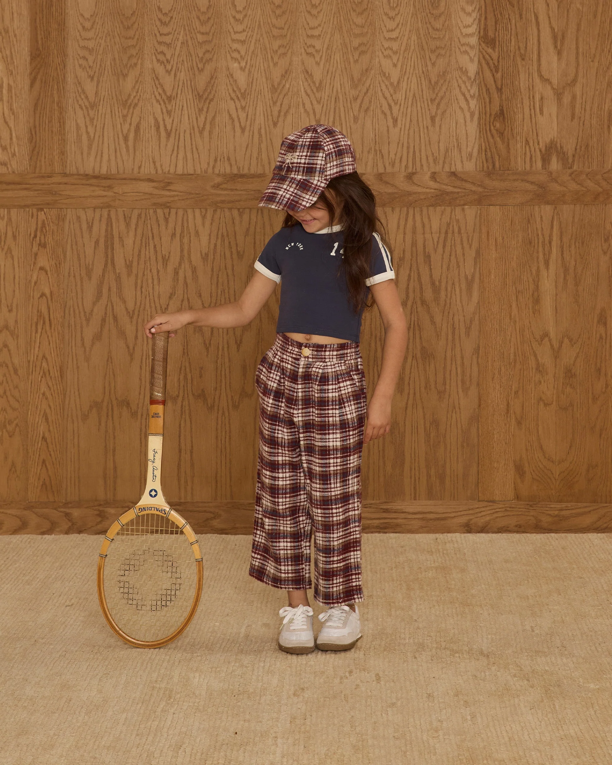 Brooklyn Trouser || Burgundy Plaid - Image 3