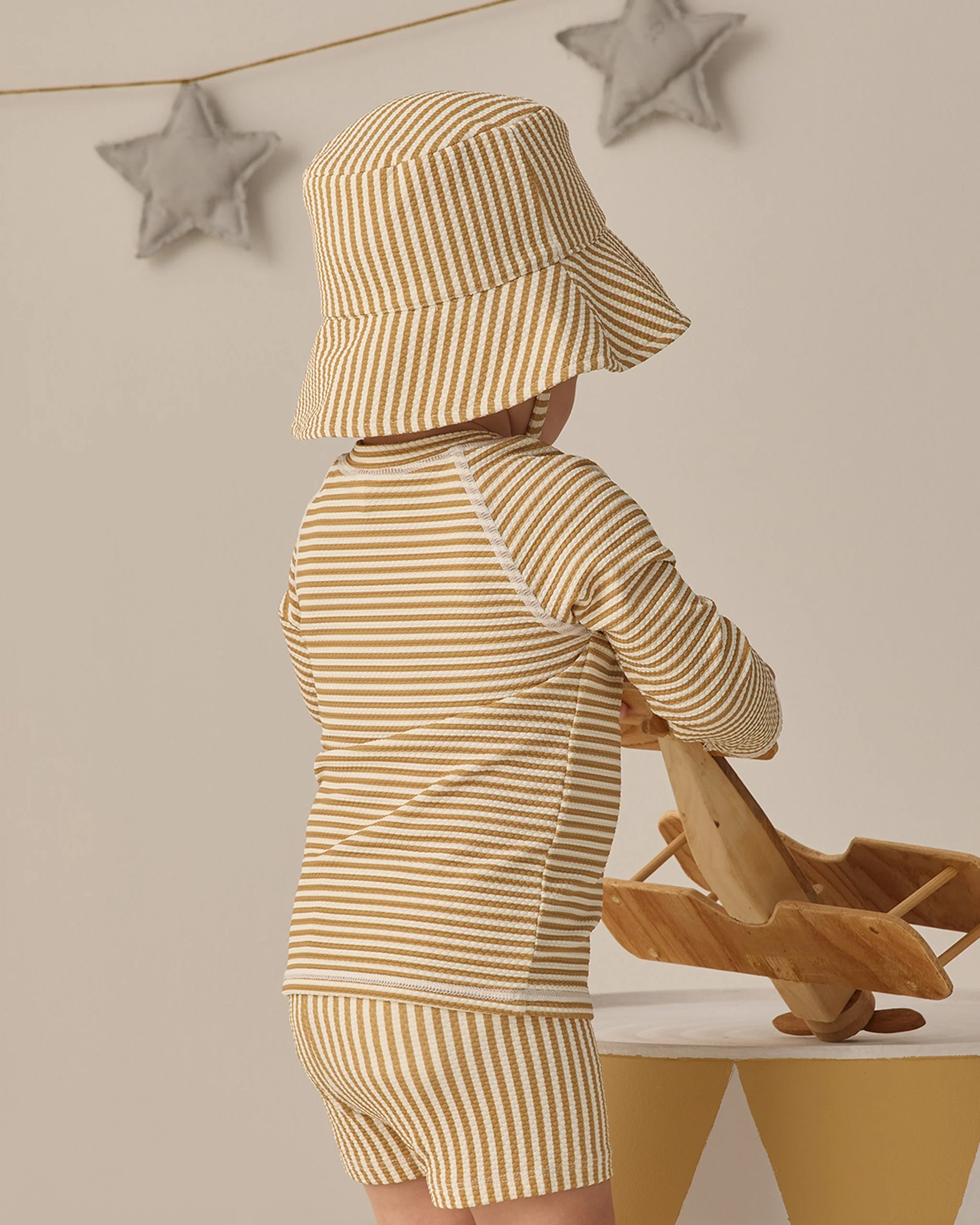 Bucket Hat Honey Stripe Small - Image 3