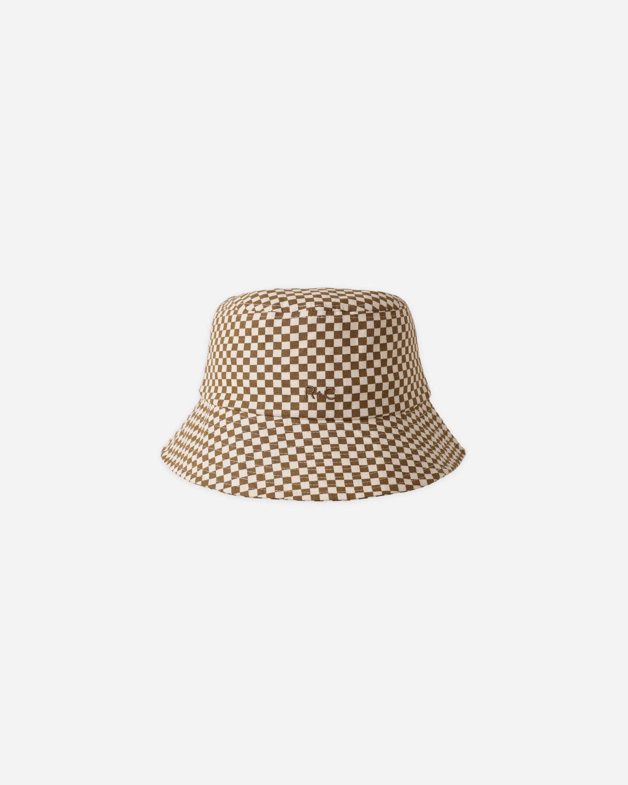 Bucket Hat Ocre Check
