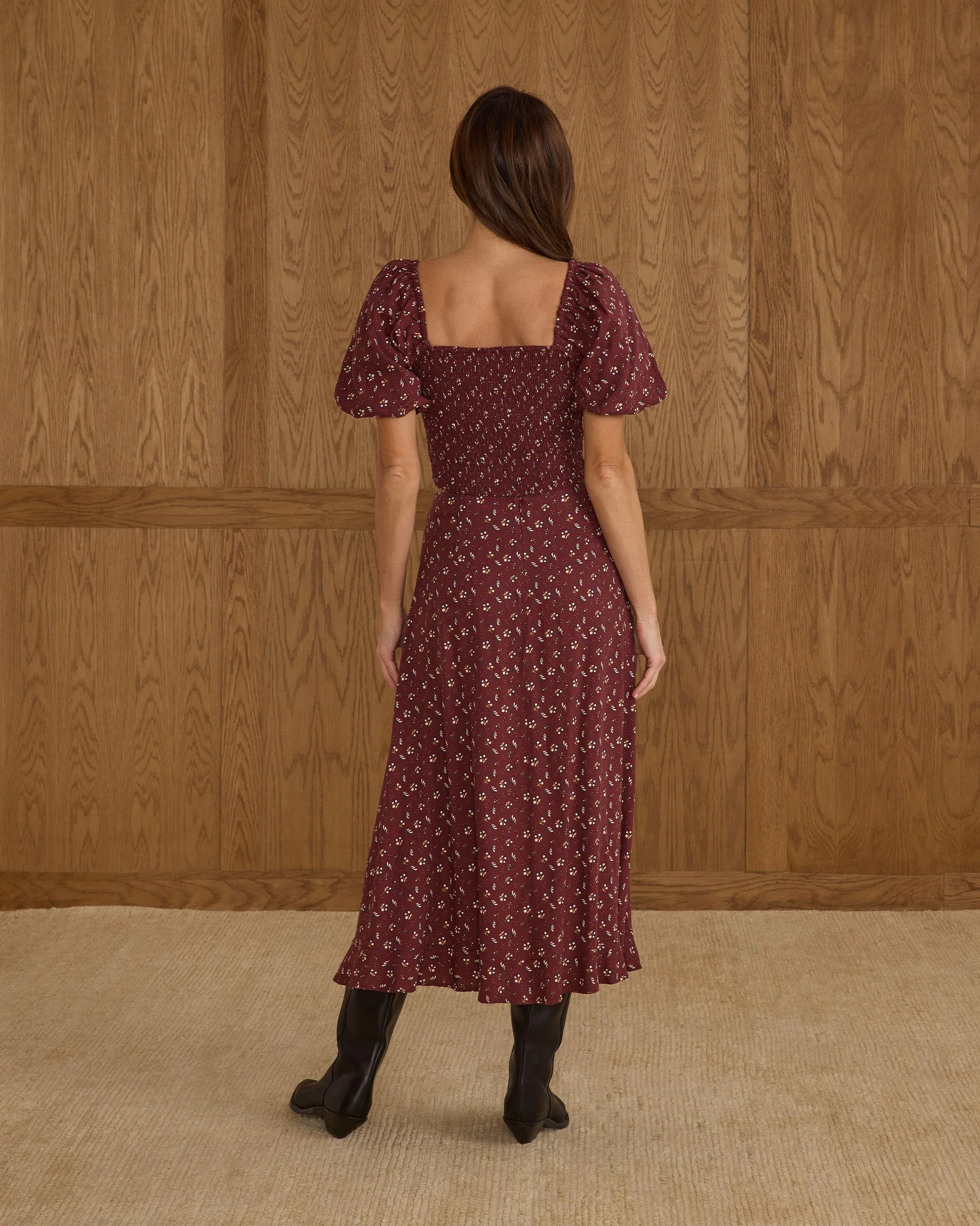 Button Slit Skirt | Harvest Berry - Image 2