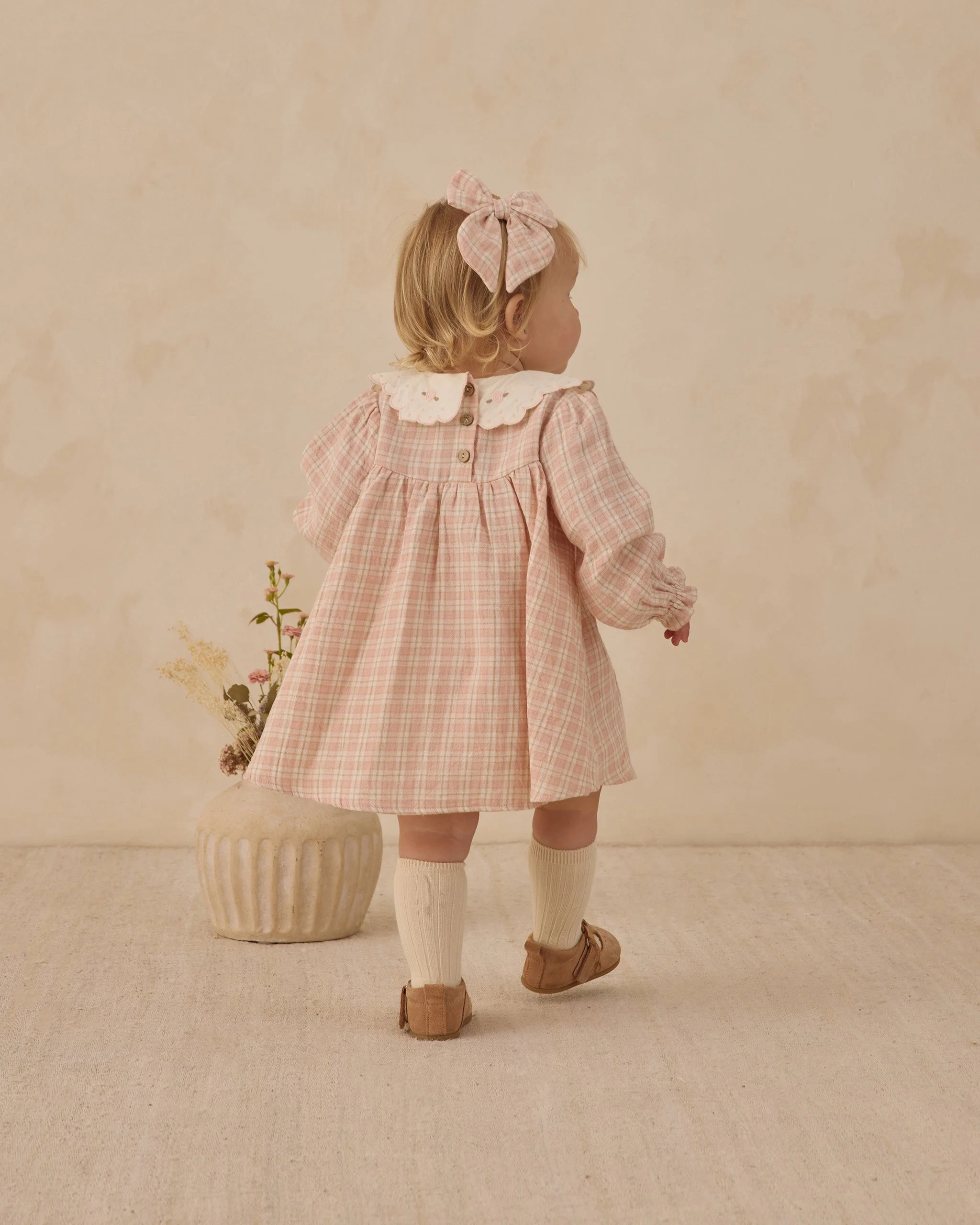 Callie Dress Pink Plaid - Image 3
