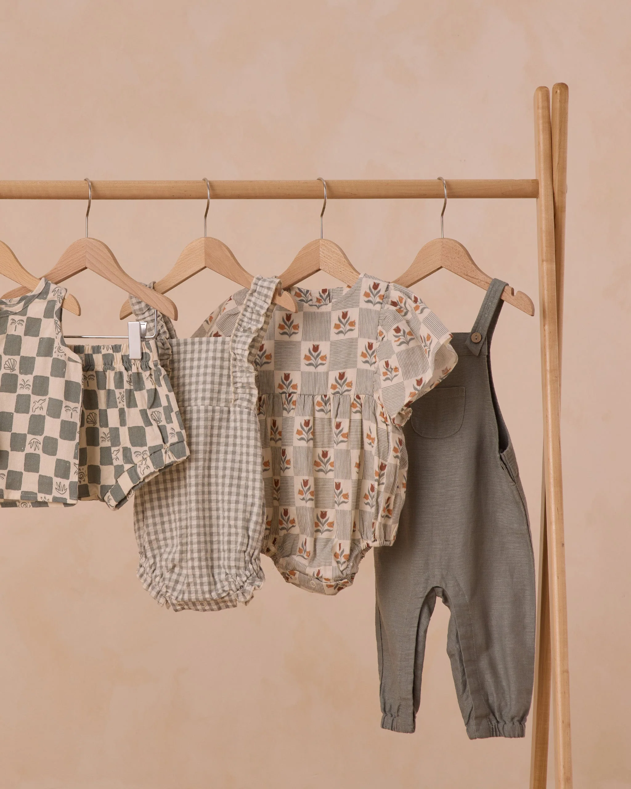 Chiara Romper || Eucalyptus Gingham - Image 5
