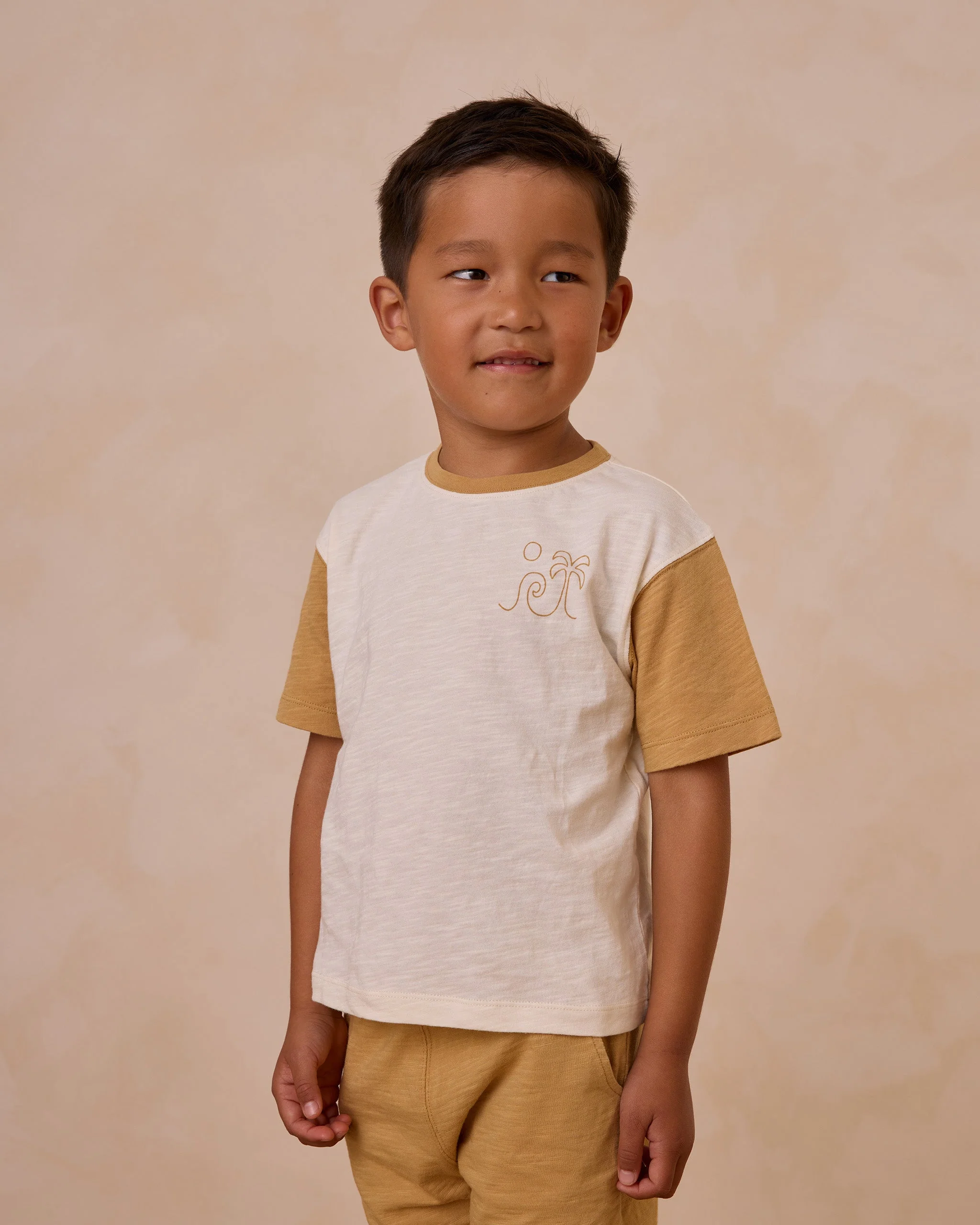 Contrast Short Sleeve Tee || Summer Vibes - Image 3