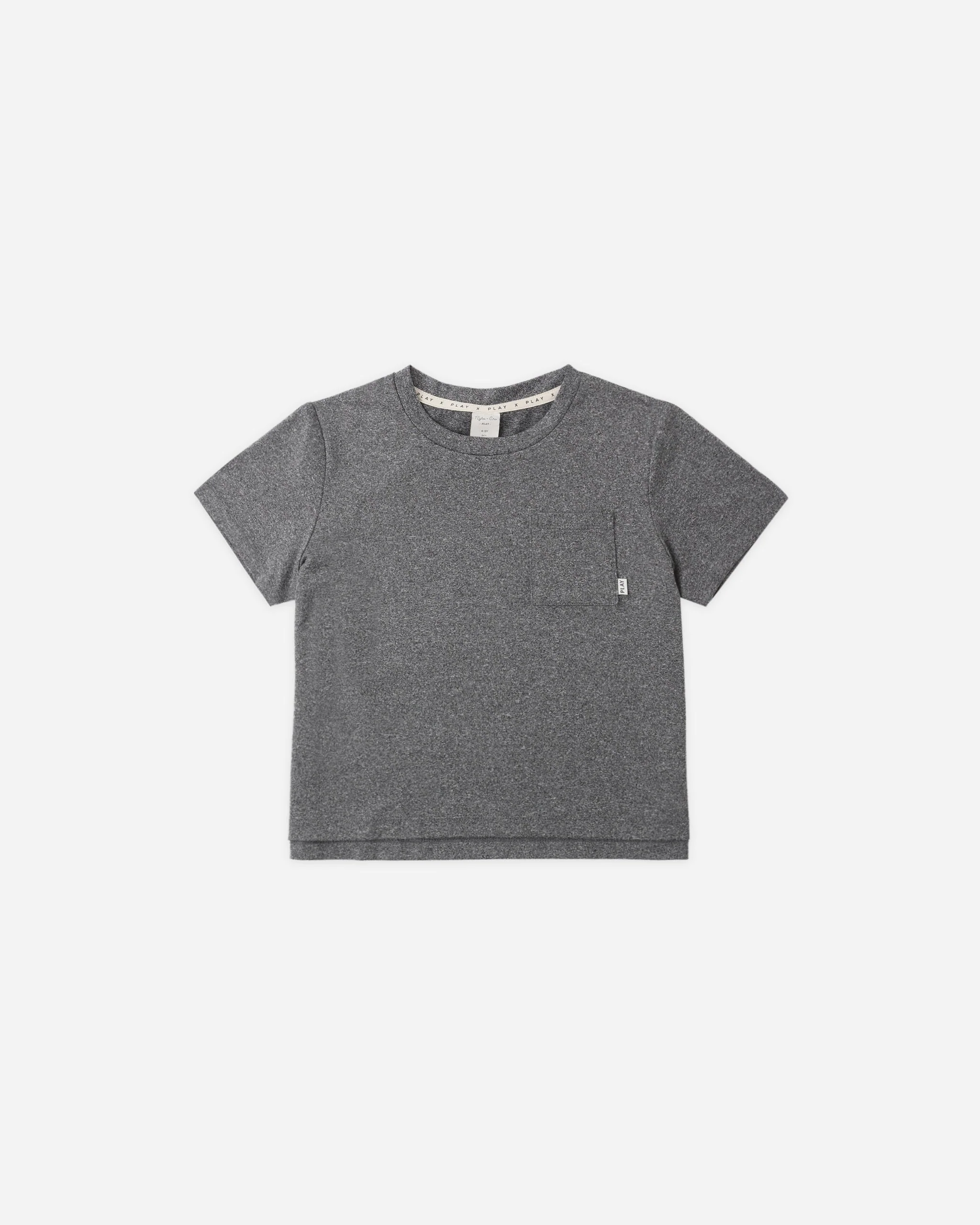 Cove Essential Pocket Tee Heathered Black