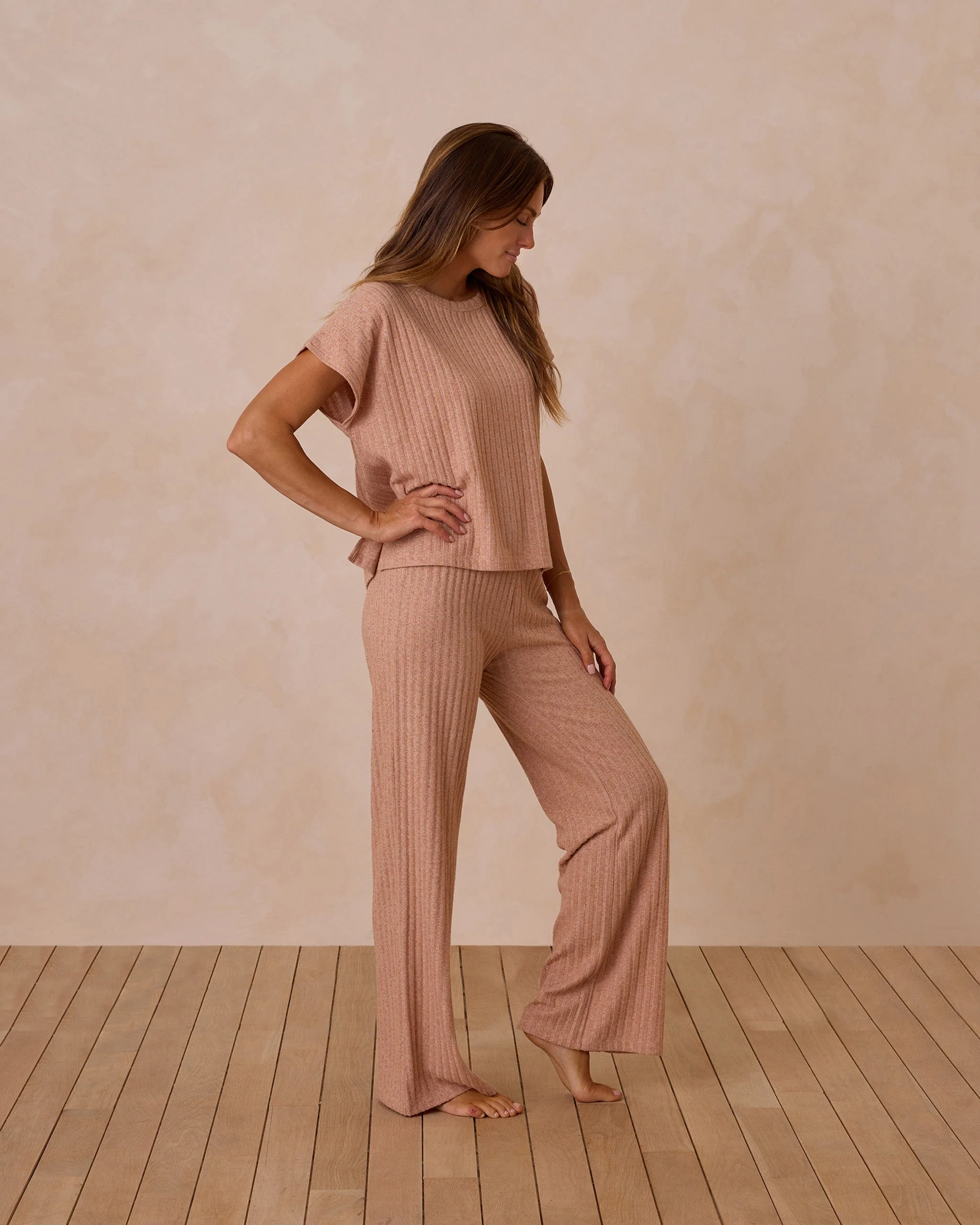 Cozy Rib Knit Set | Grapefruit - Image 4
