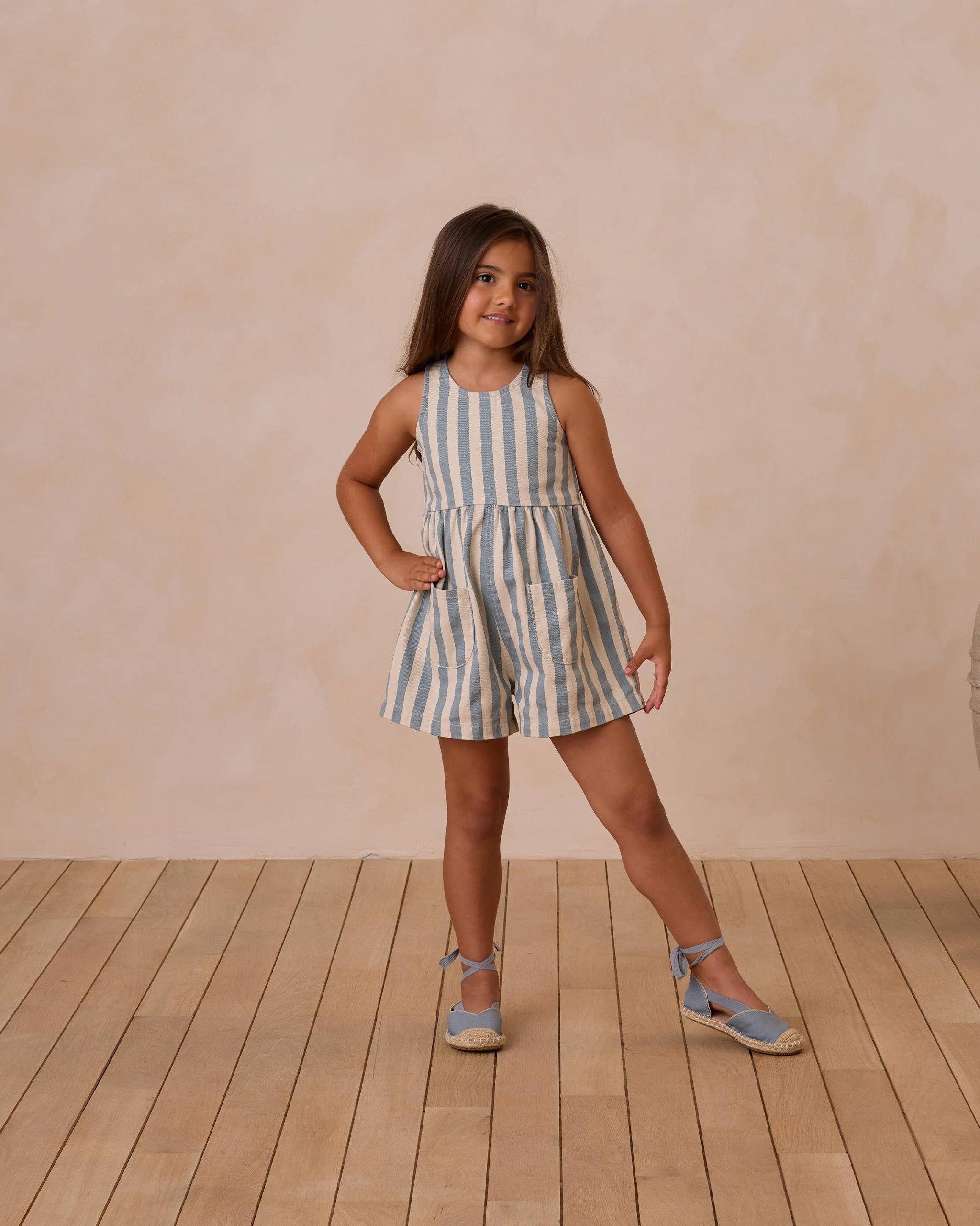 Dani Romper || Ocean Stripe - Image 2
