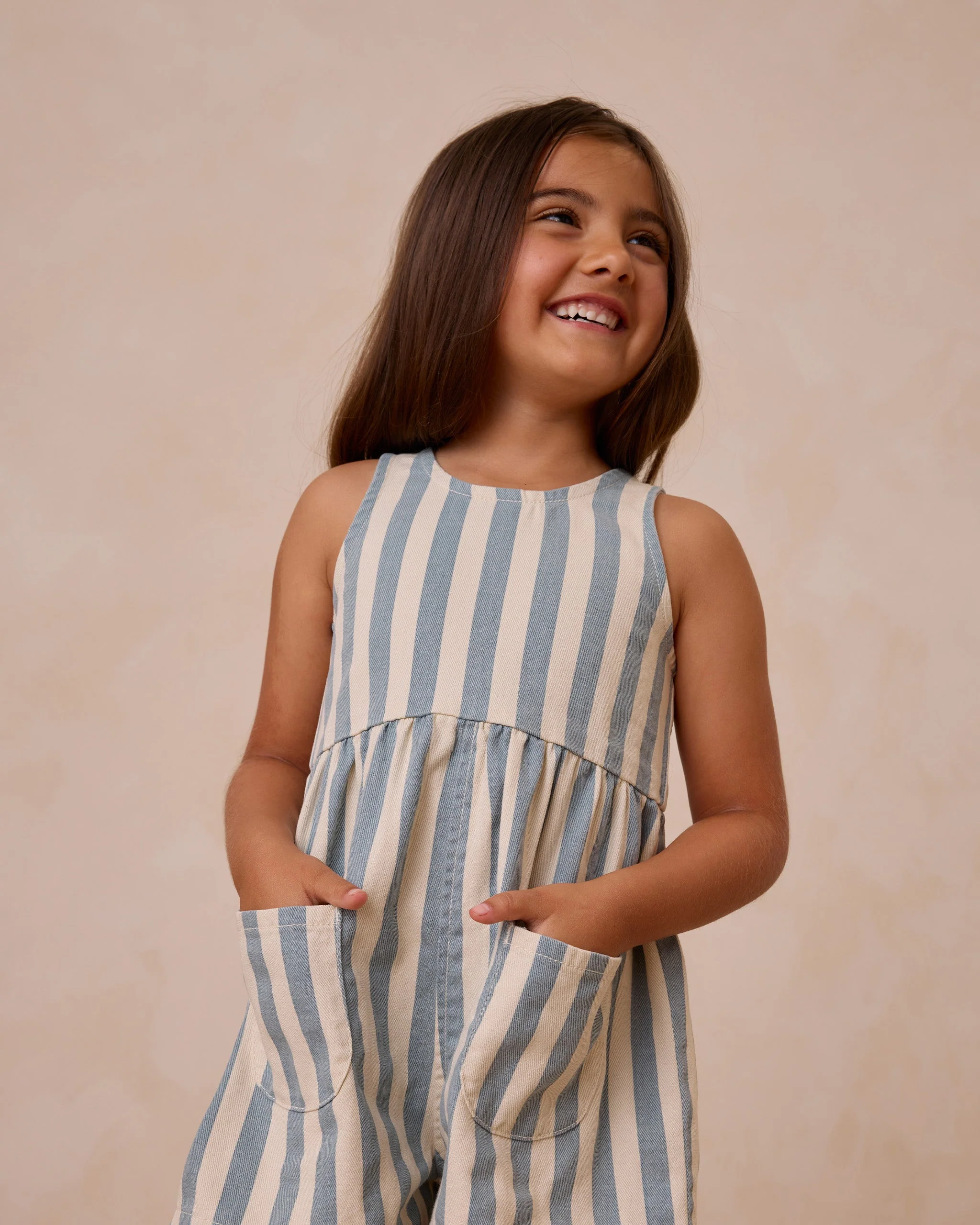 Dani Romper || Ocean Stripe - Image 3