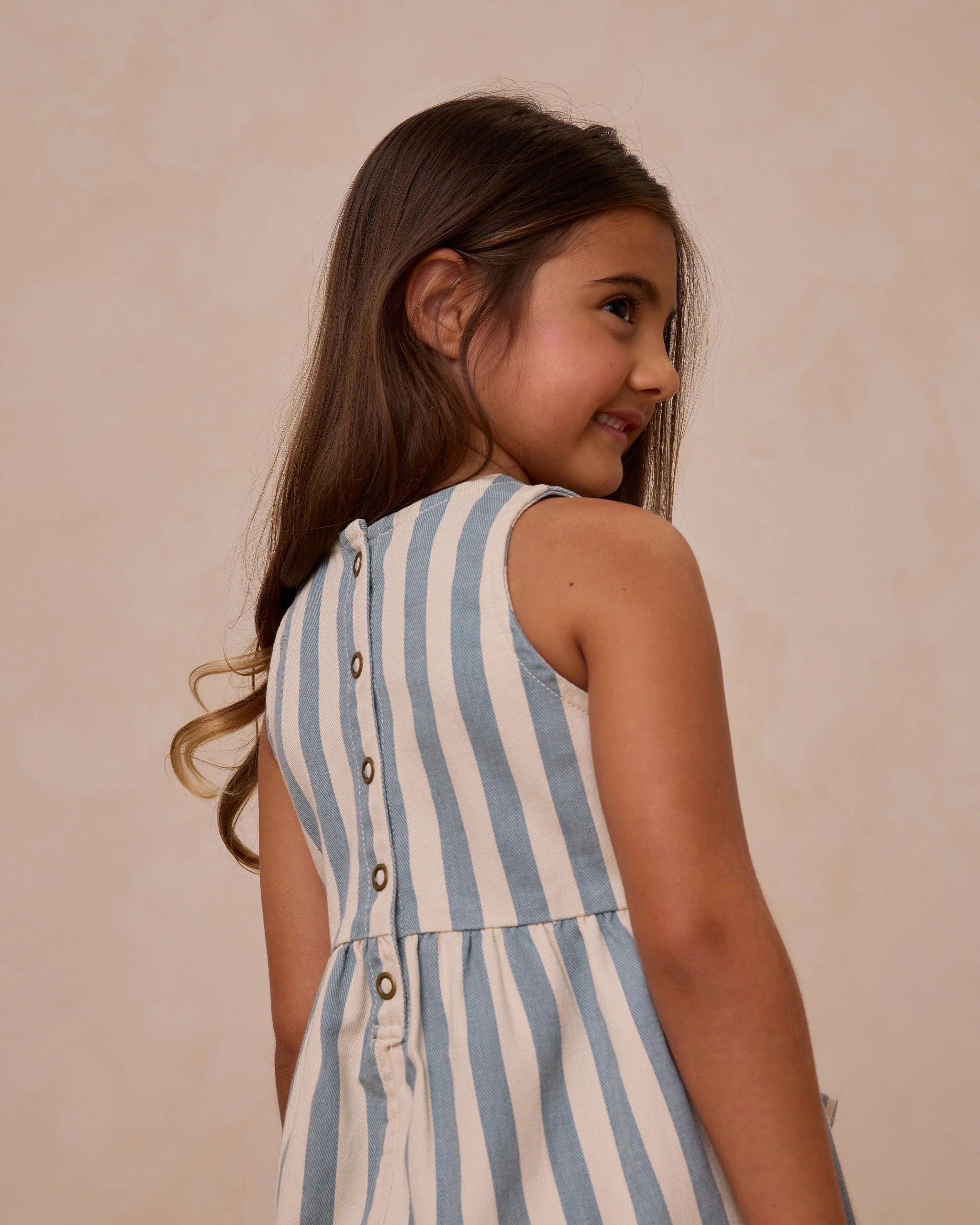 Dani Romper || Ocean Stripe - Image 4