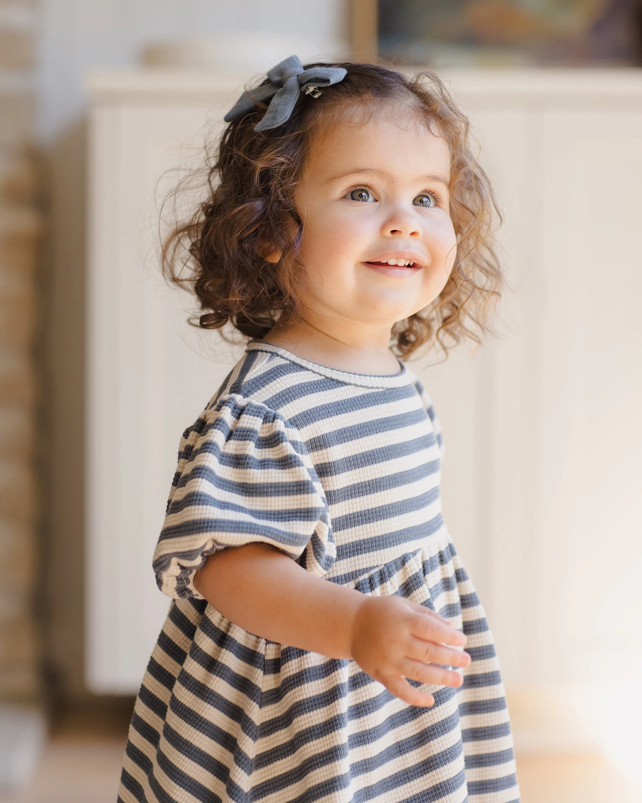 Darla Dress || Ocean Stripe - Image 3