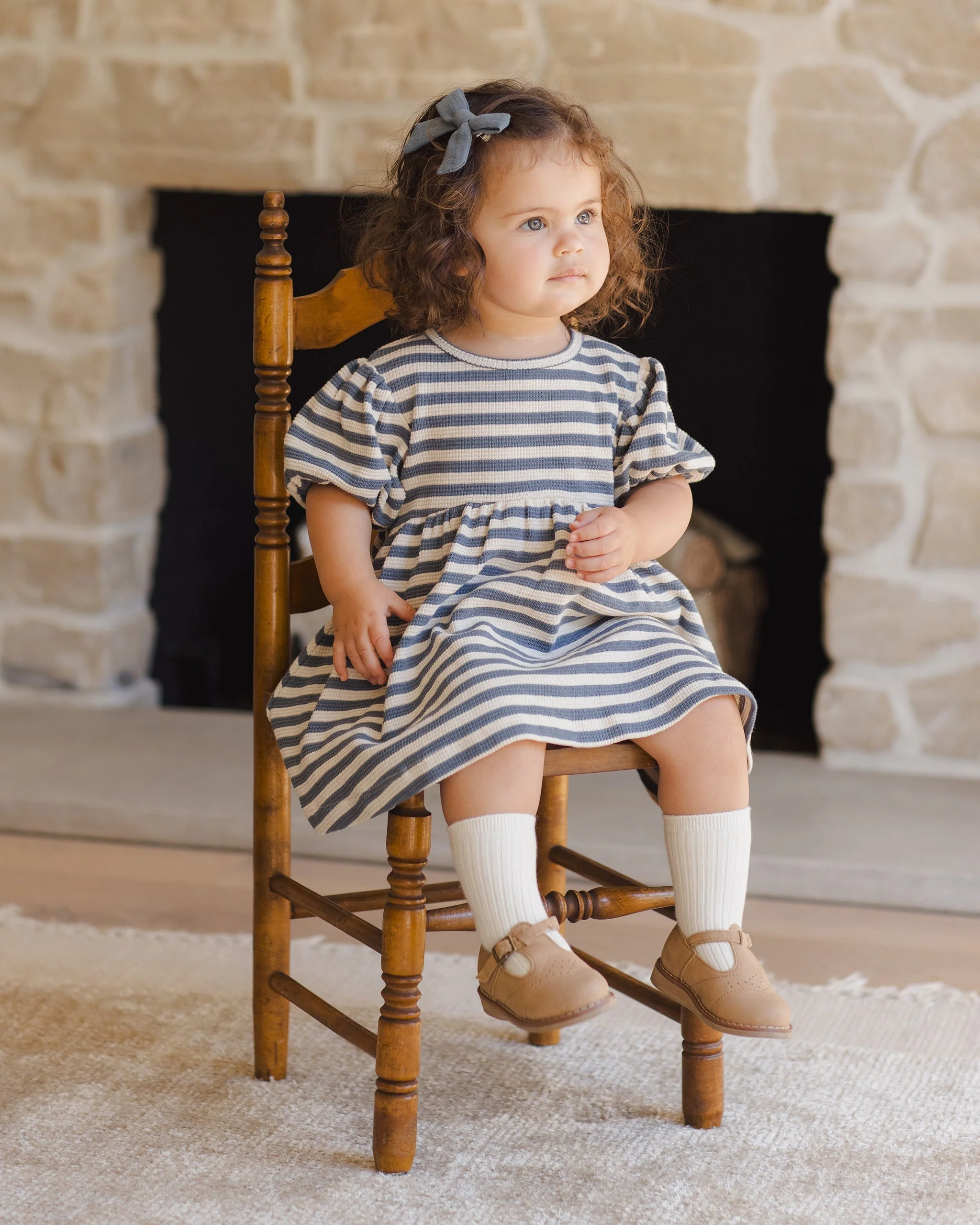 Darla Dress || Ocean Stripe - Image 4