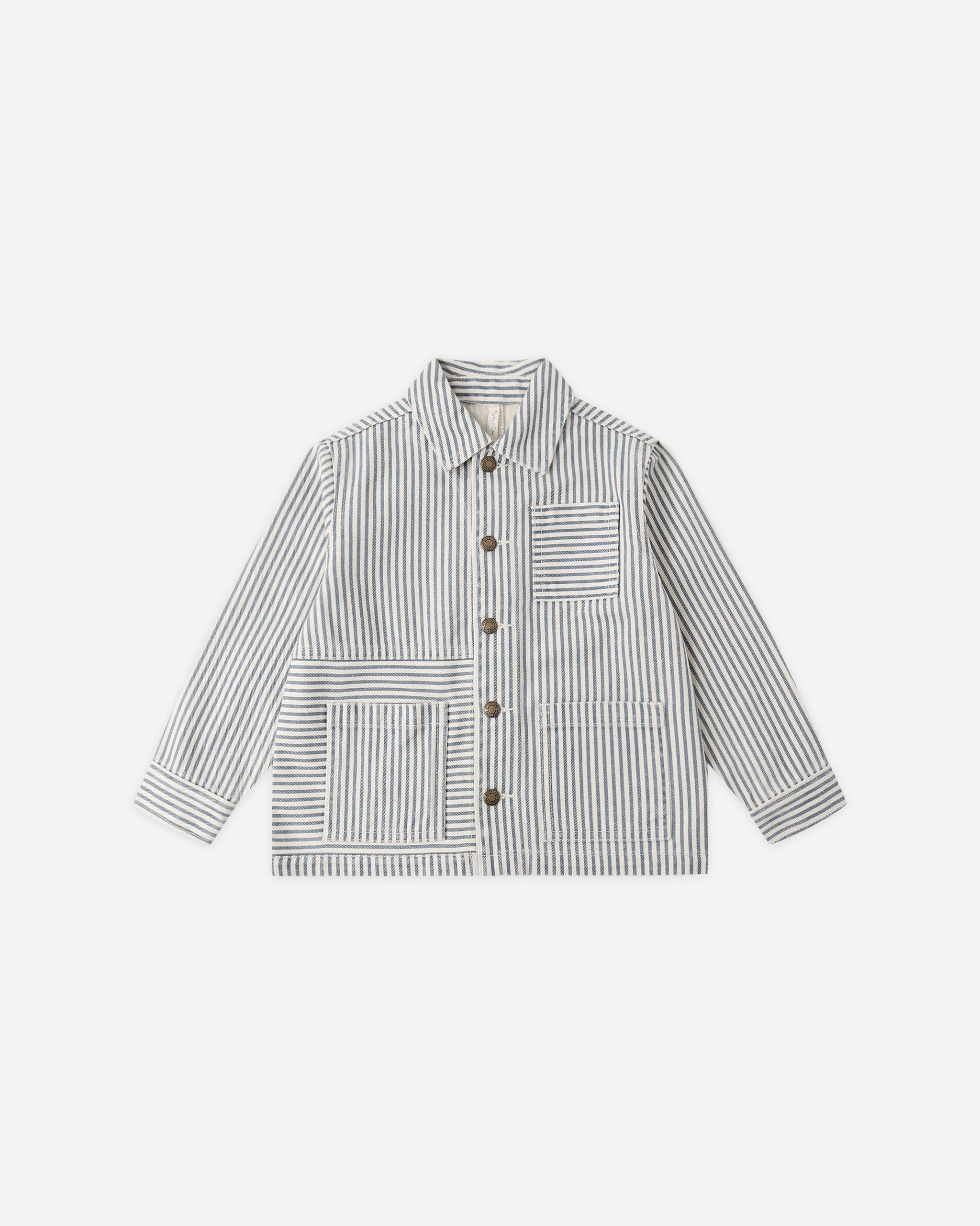 Denim Jacket Railroad Stripe