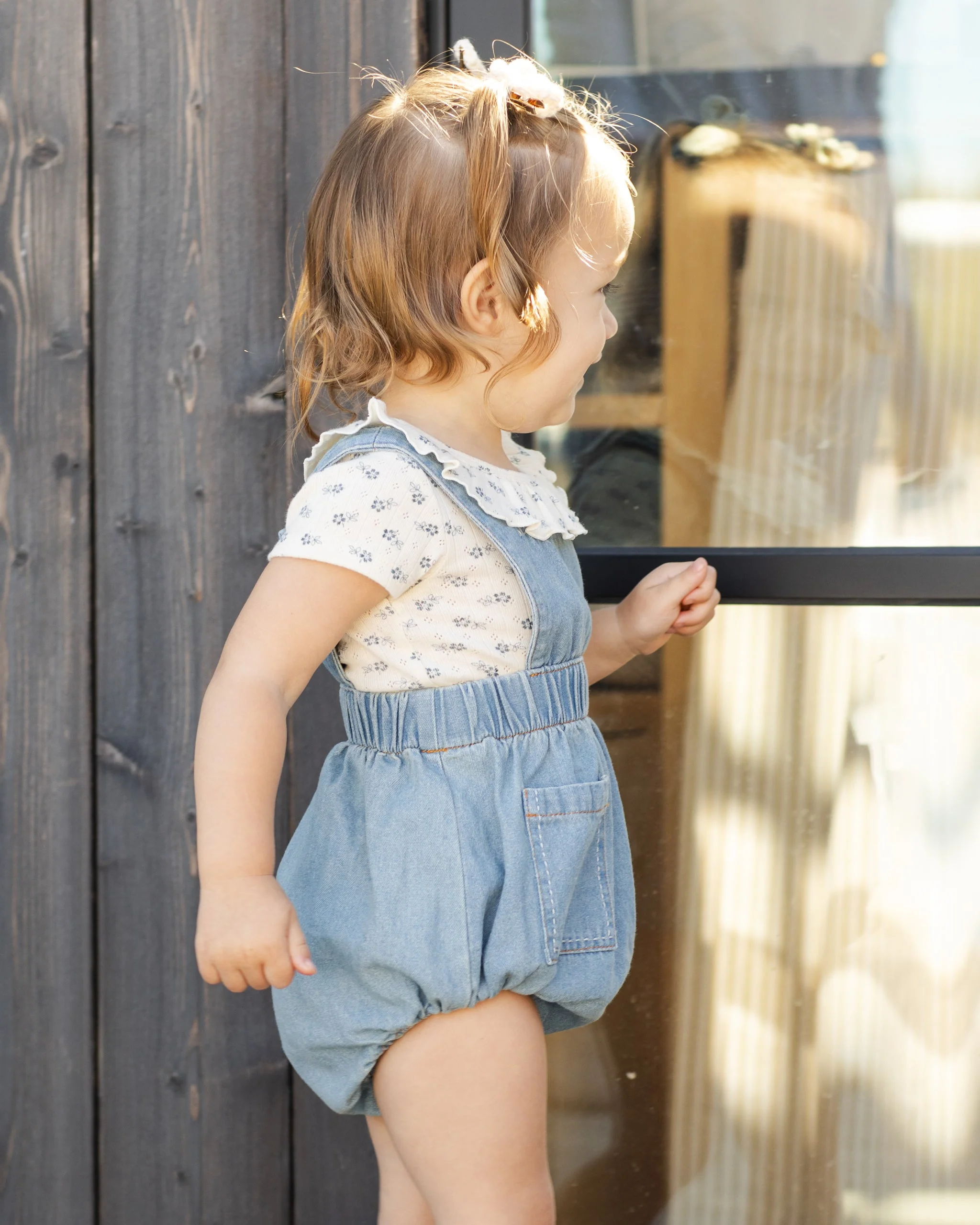 Denim Romper Washed Blue - Image 5