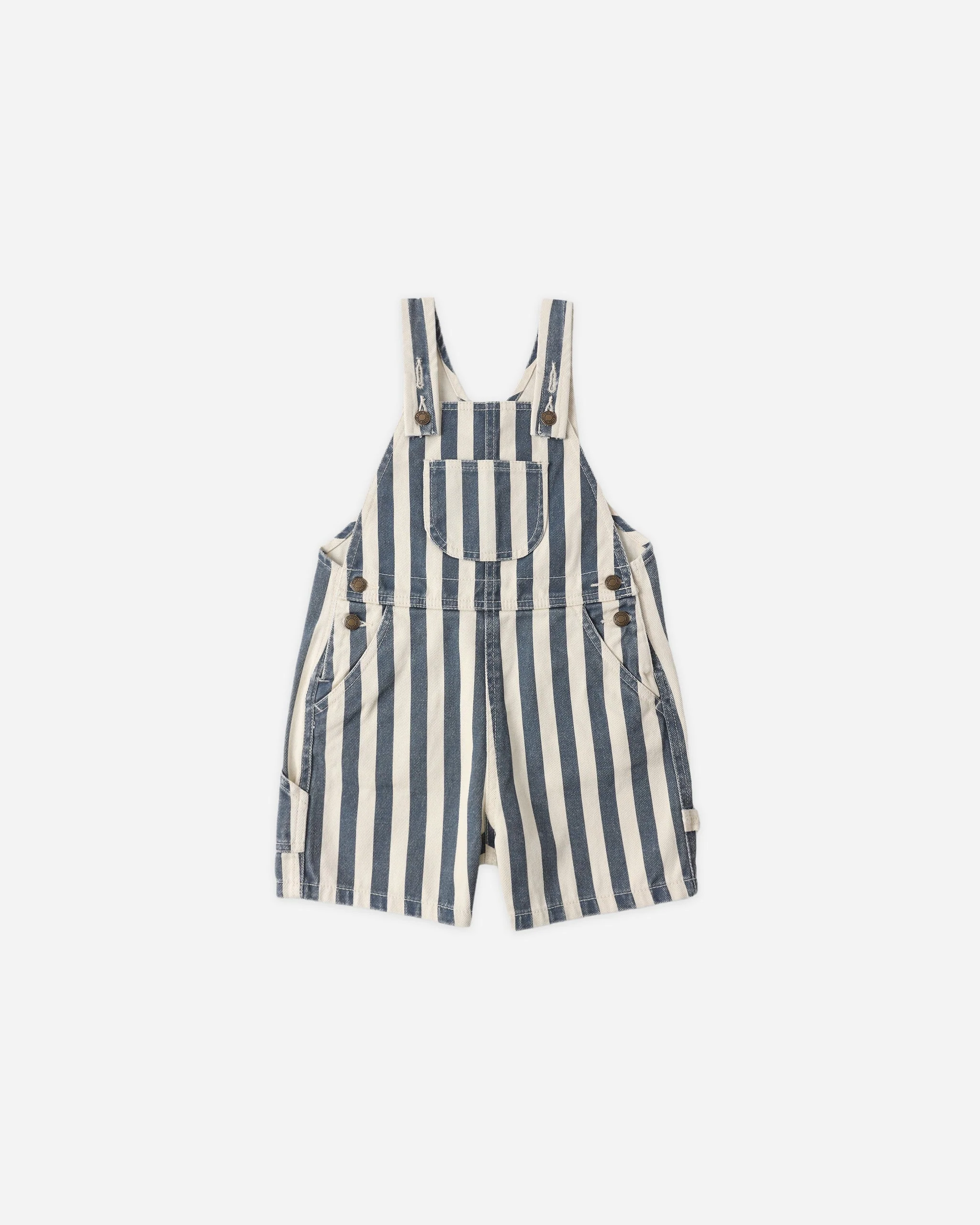 Denim Shortall Navy Stripe
