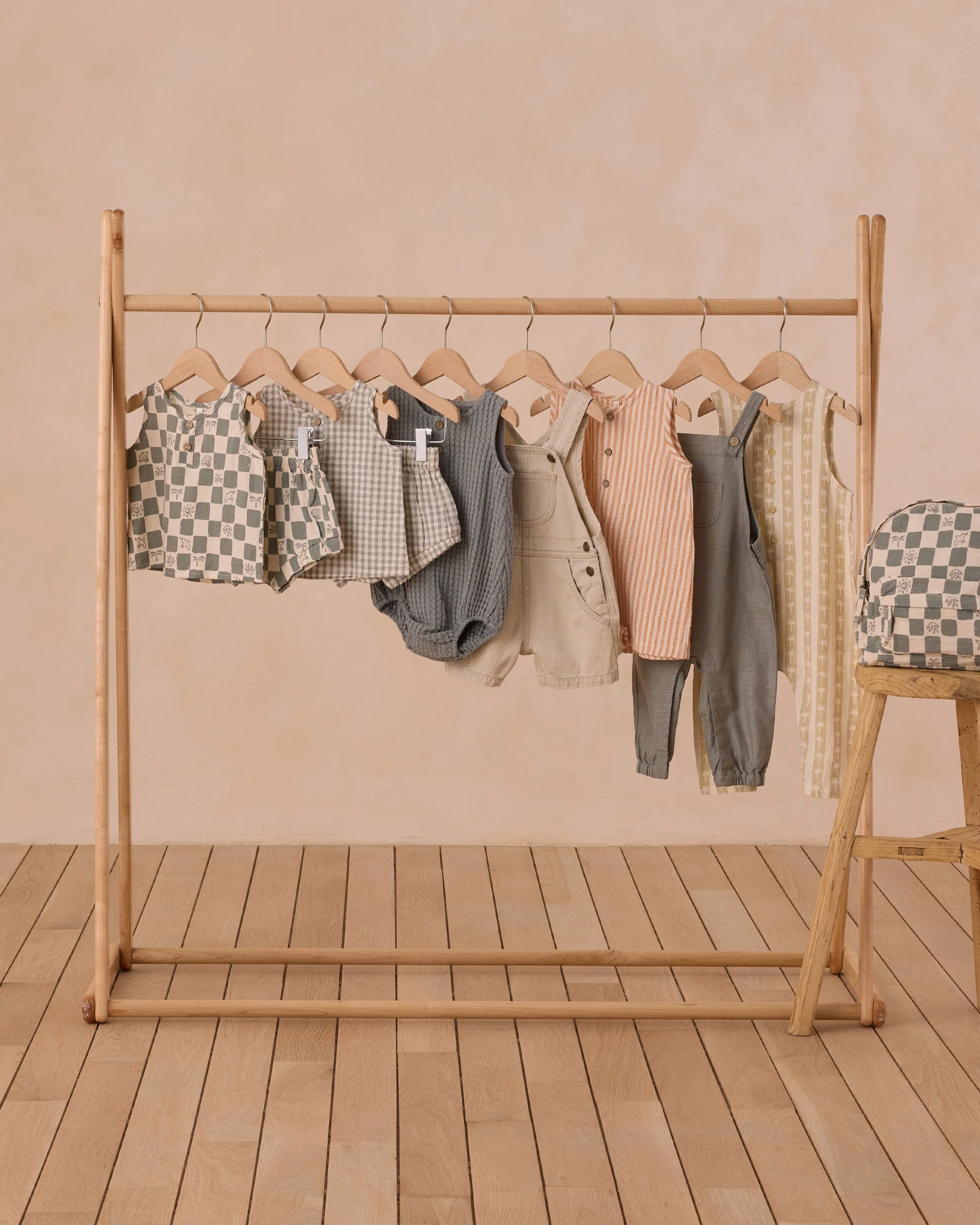 Denim Shortalls || Stone - Image 6