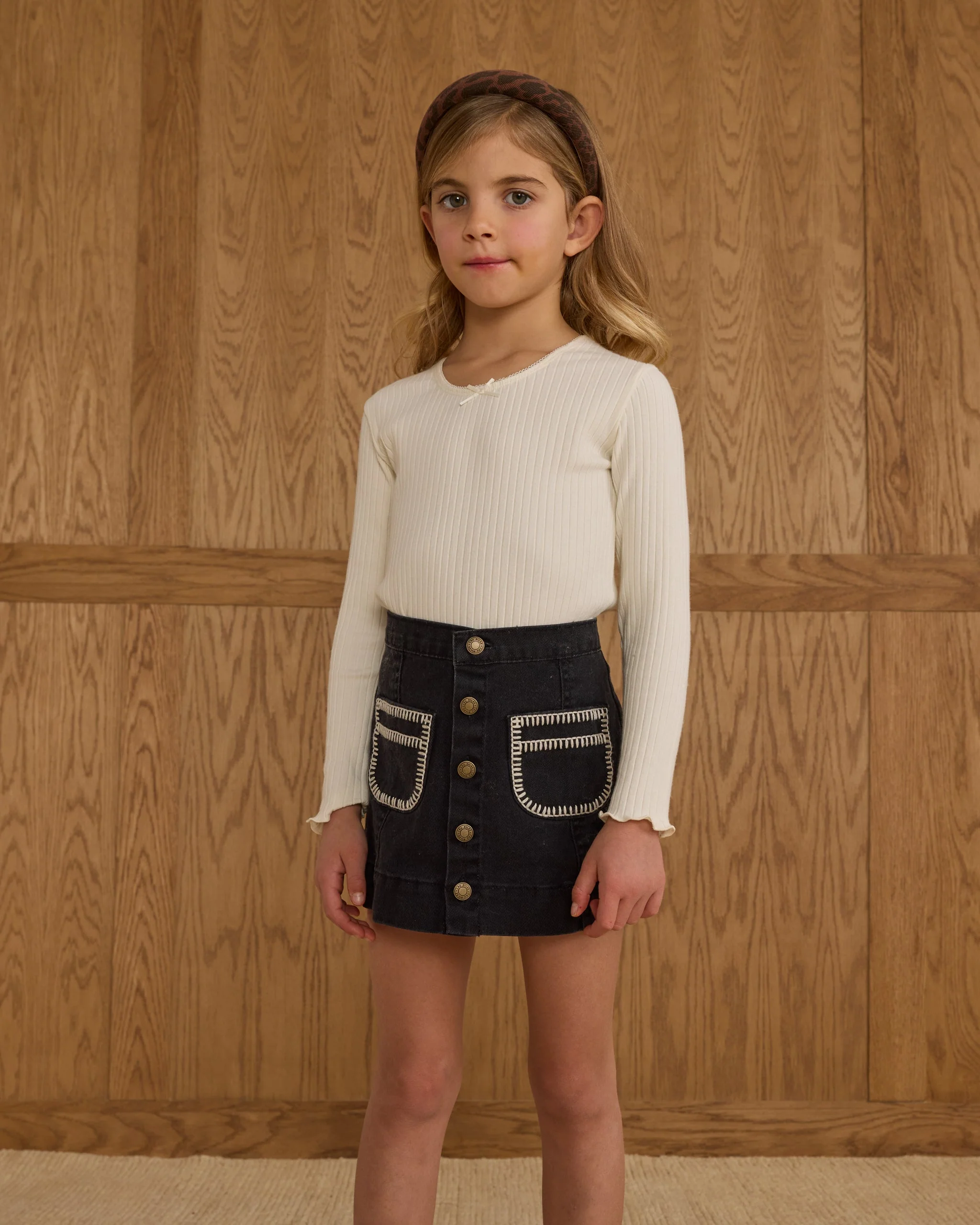 Denver Mini Skirt || Washed Black - Image 7