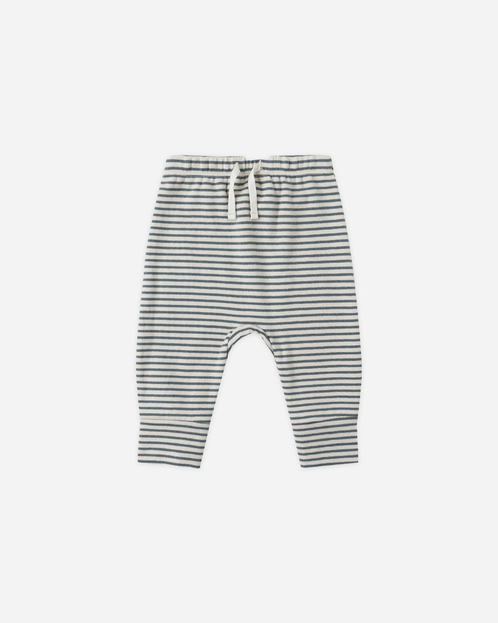 Drawstring Pant || Ocean Micro Stripe