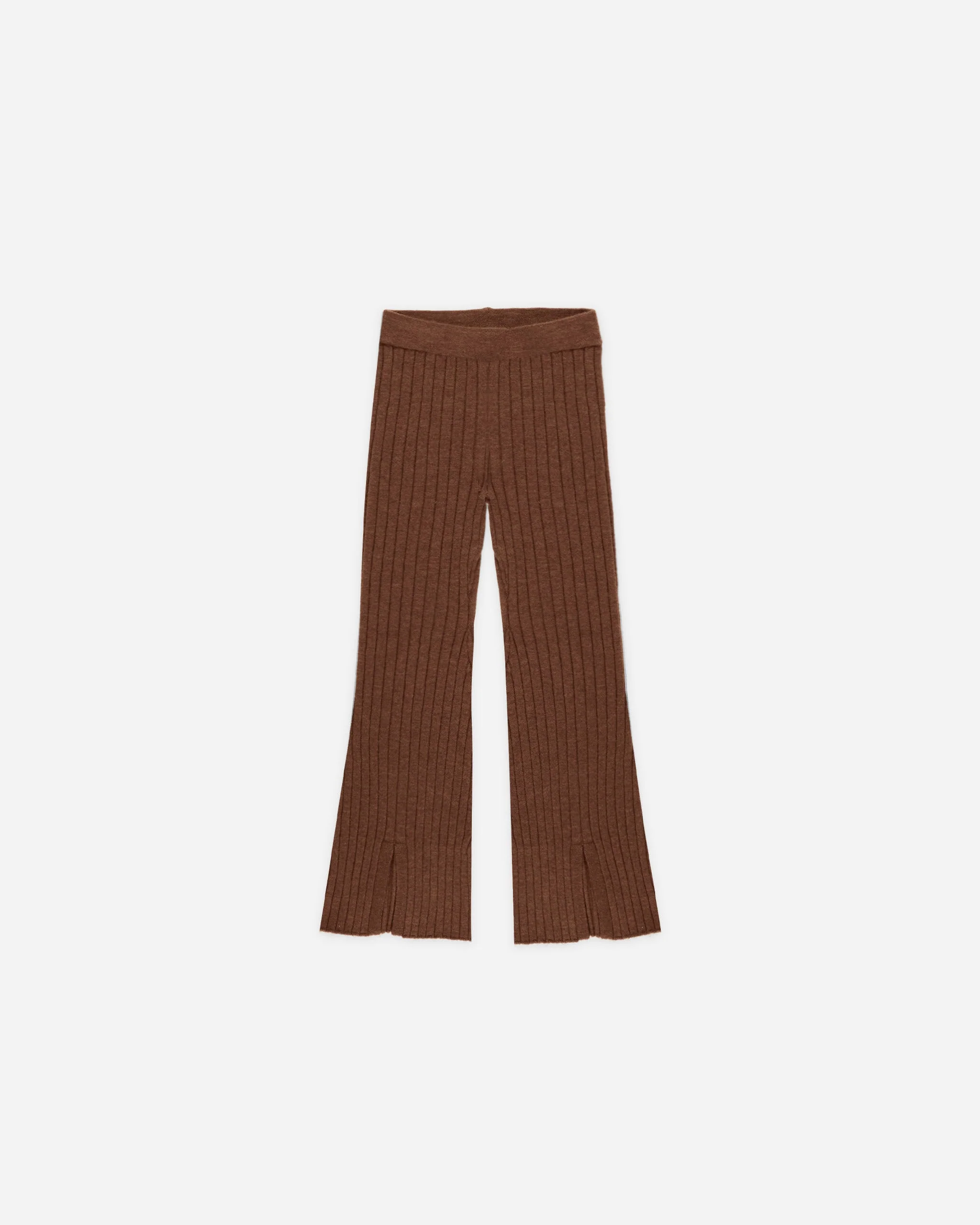Flare Knit Pant || Brown