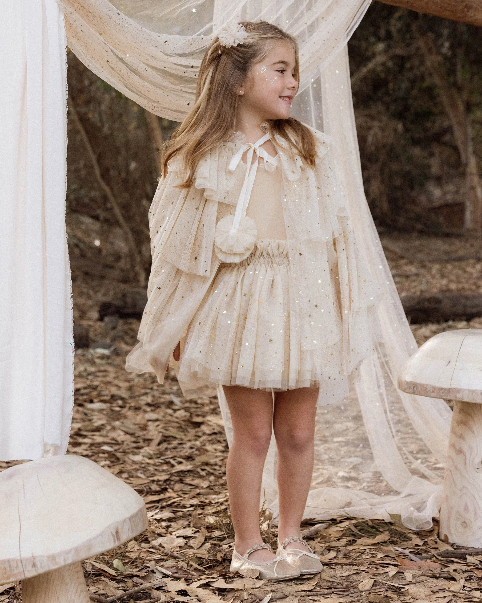 Flutter Tulle Clips | Champagne Stars - Image 4