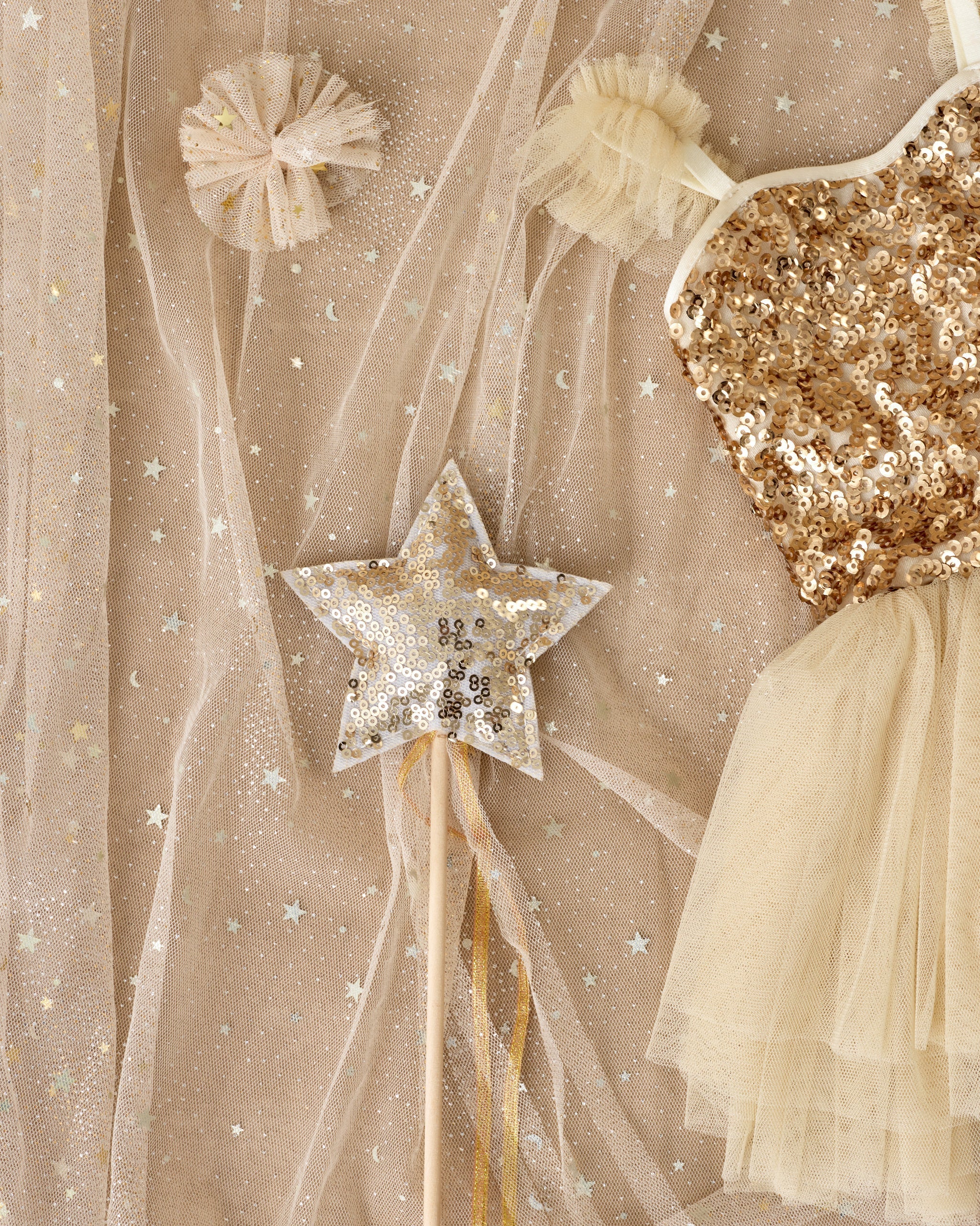 Flutter Tulle Clips | Champagne Stars - Image 7
