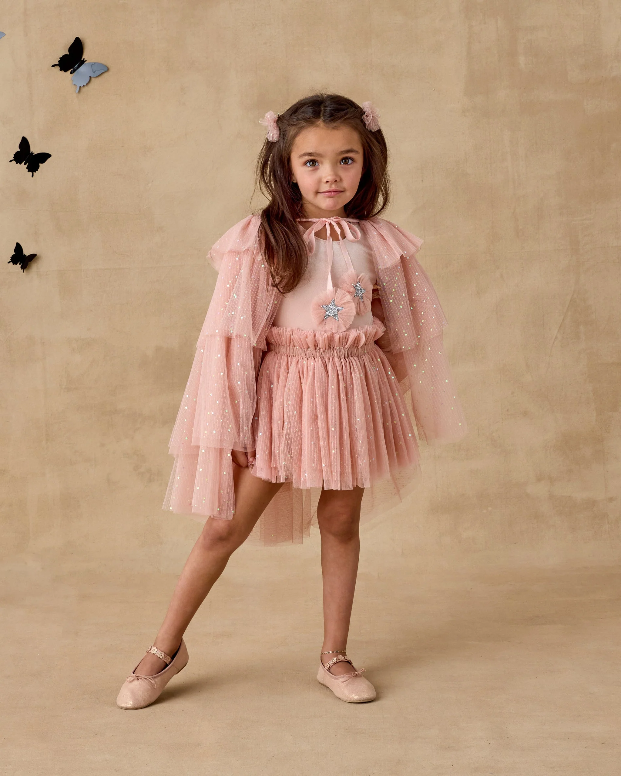 Flutter Tulle Clips | Rose - Image 3