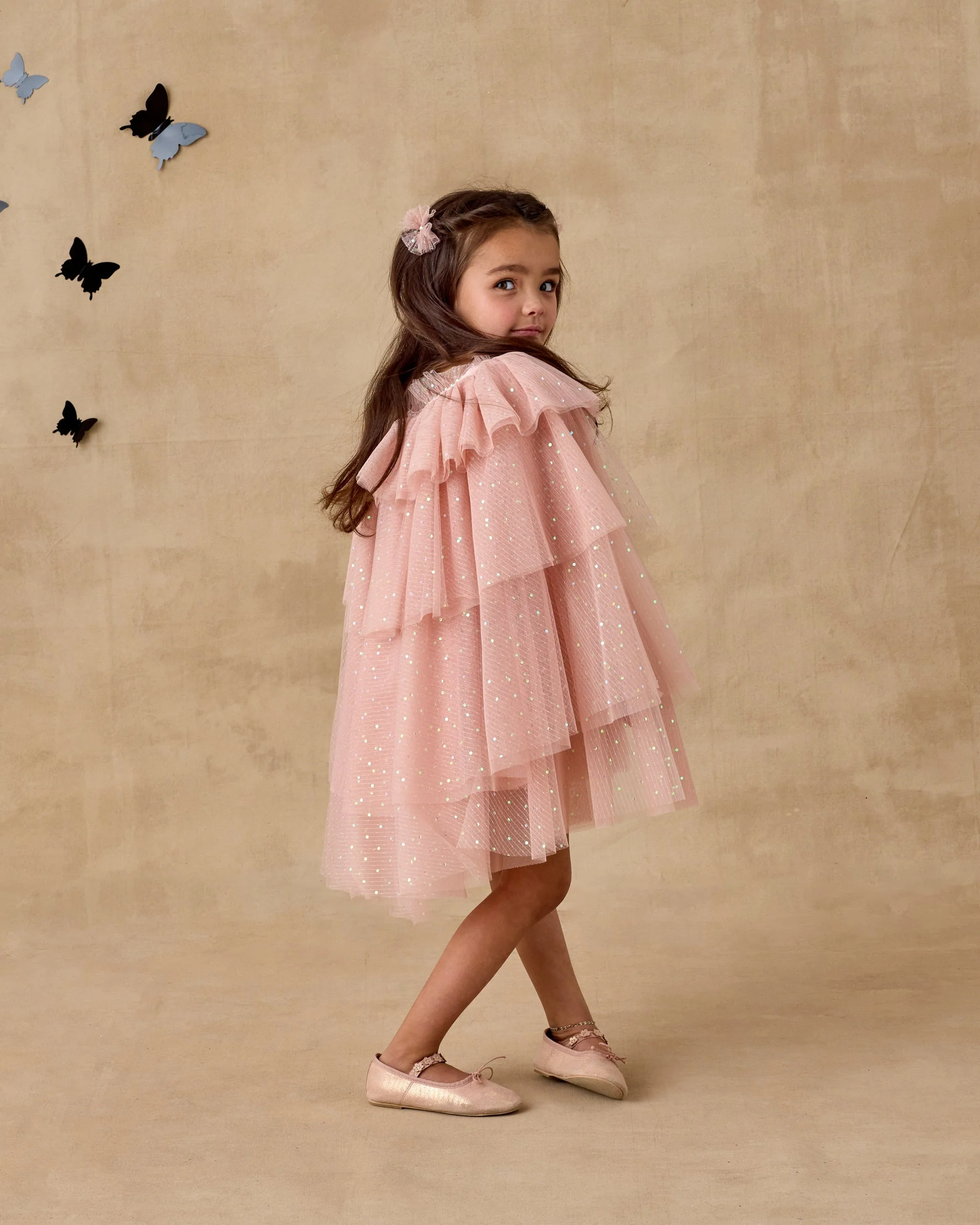Flutter Tulle Clips | Rose - Image 4