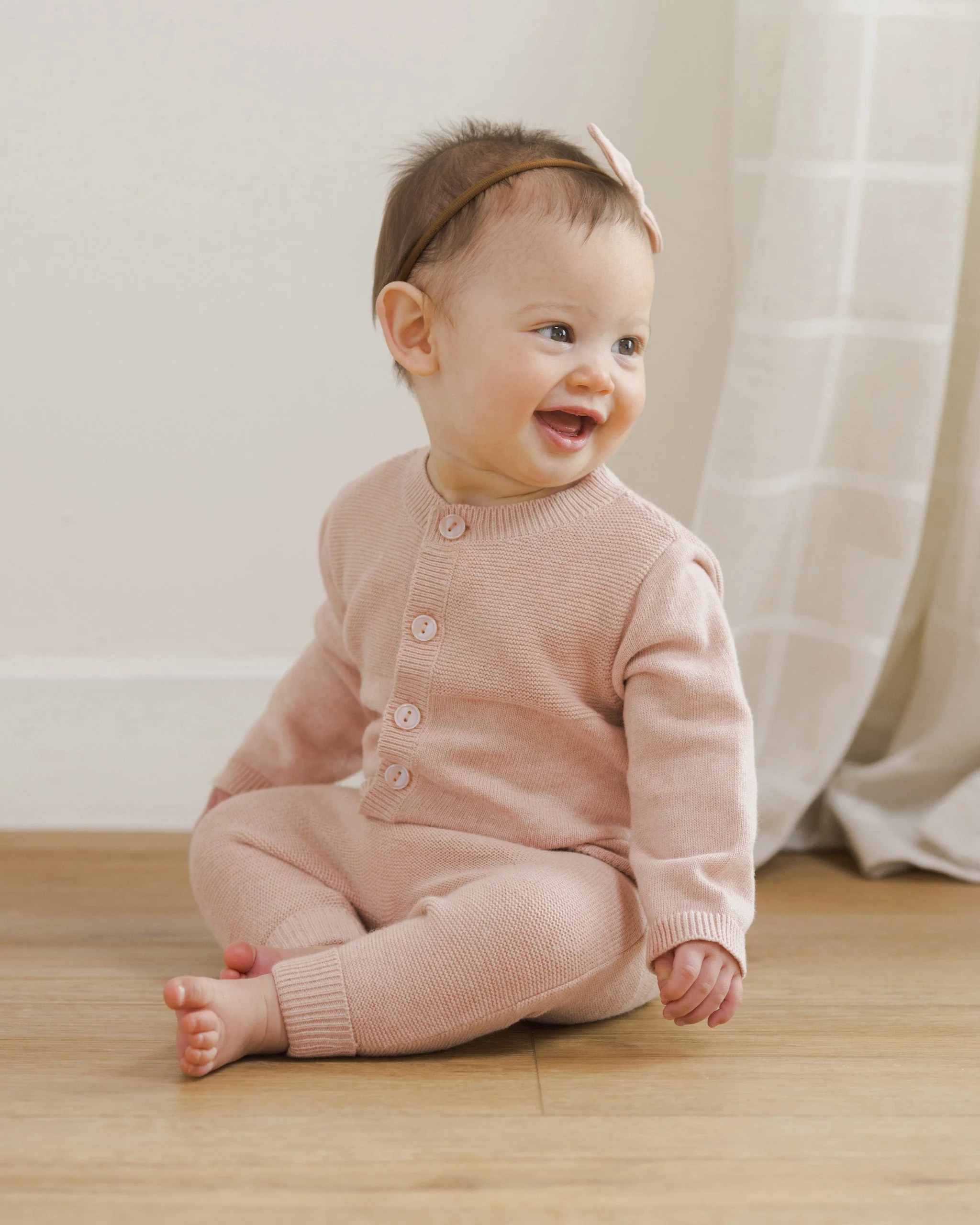 Knit Cardigan || Heathered Rose - Image 4