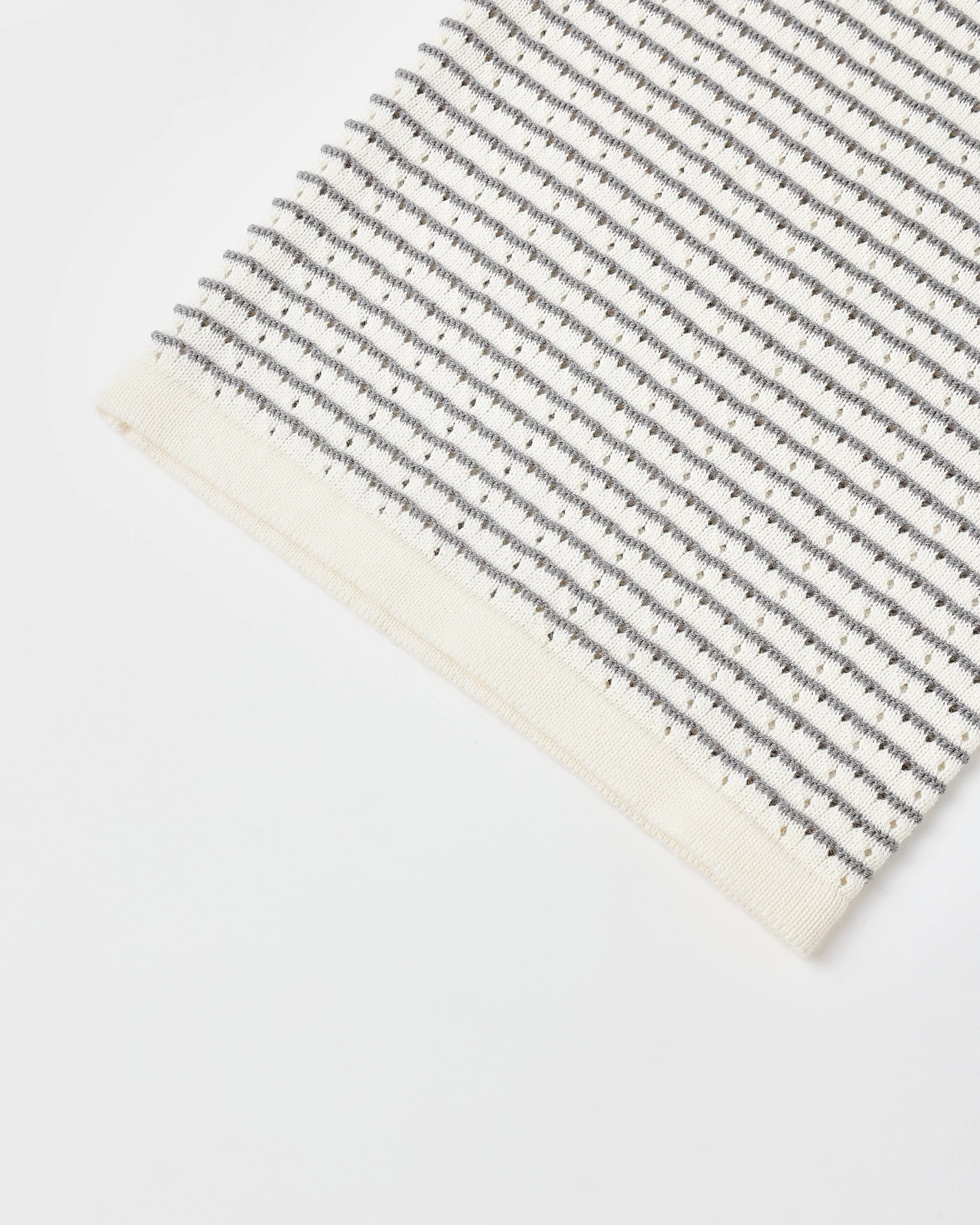 Knit Wide Leg Pant || Dusty Blue Stripe - Image 2