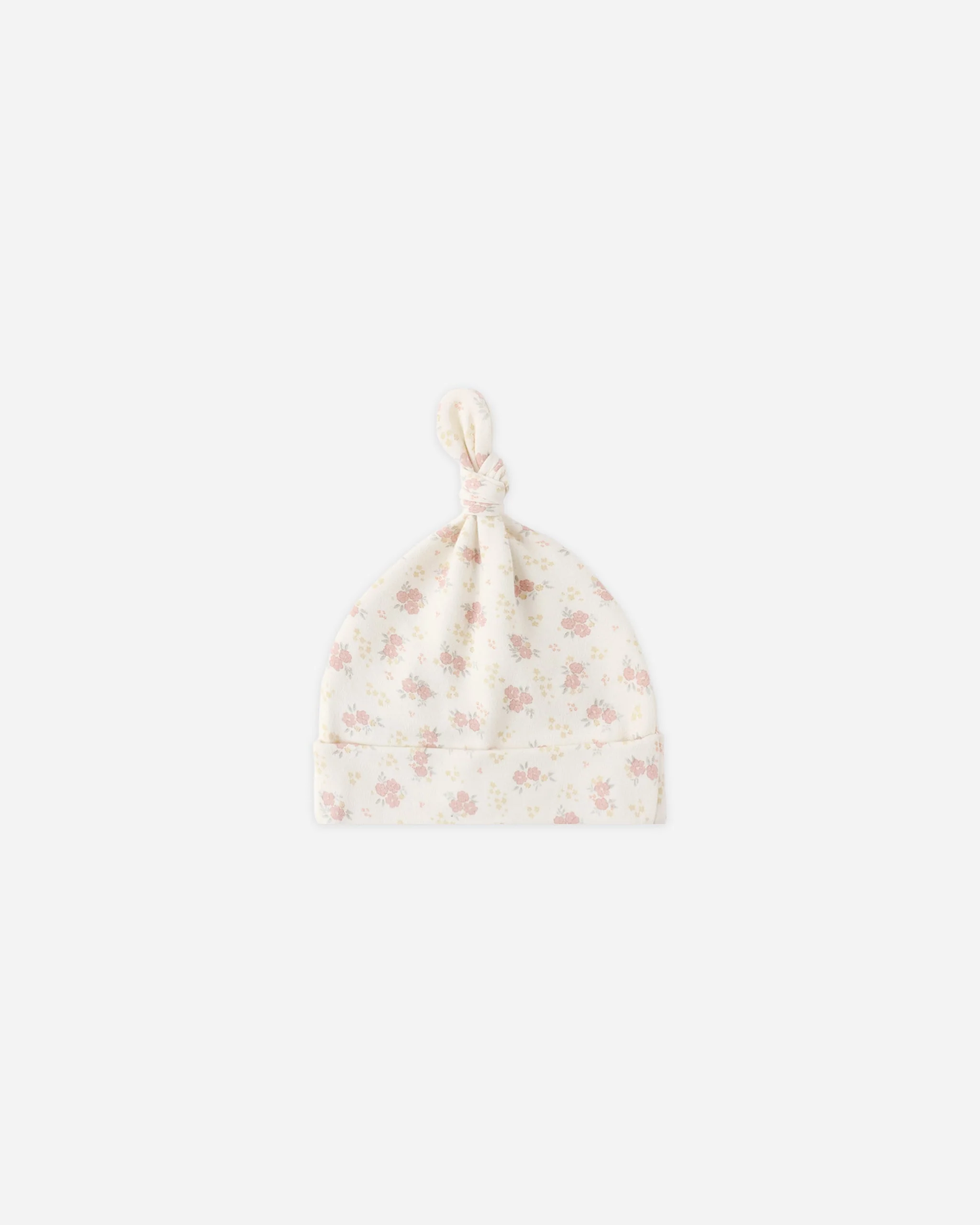 Knotted Baby Hat Flower Field
