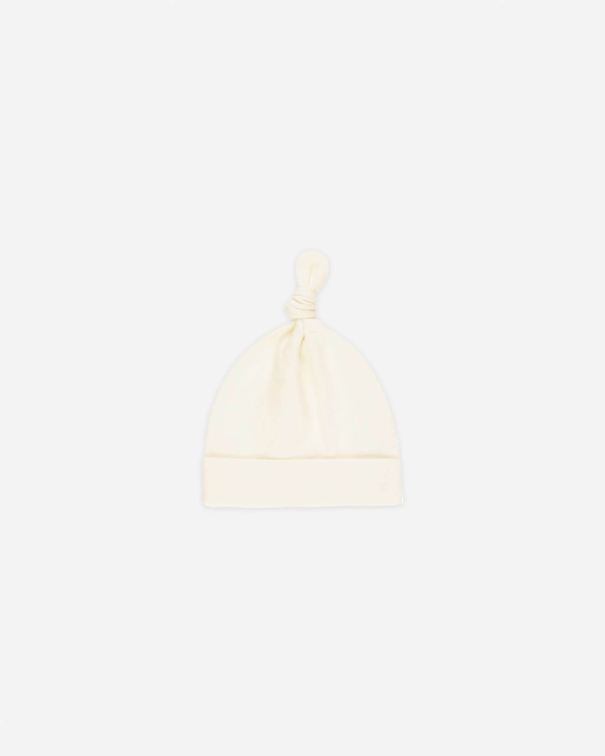 Knotted Baby Hat || Ivory