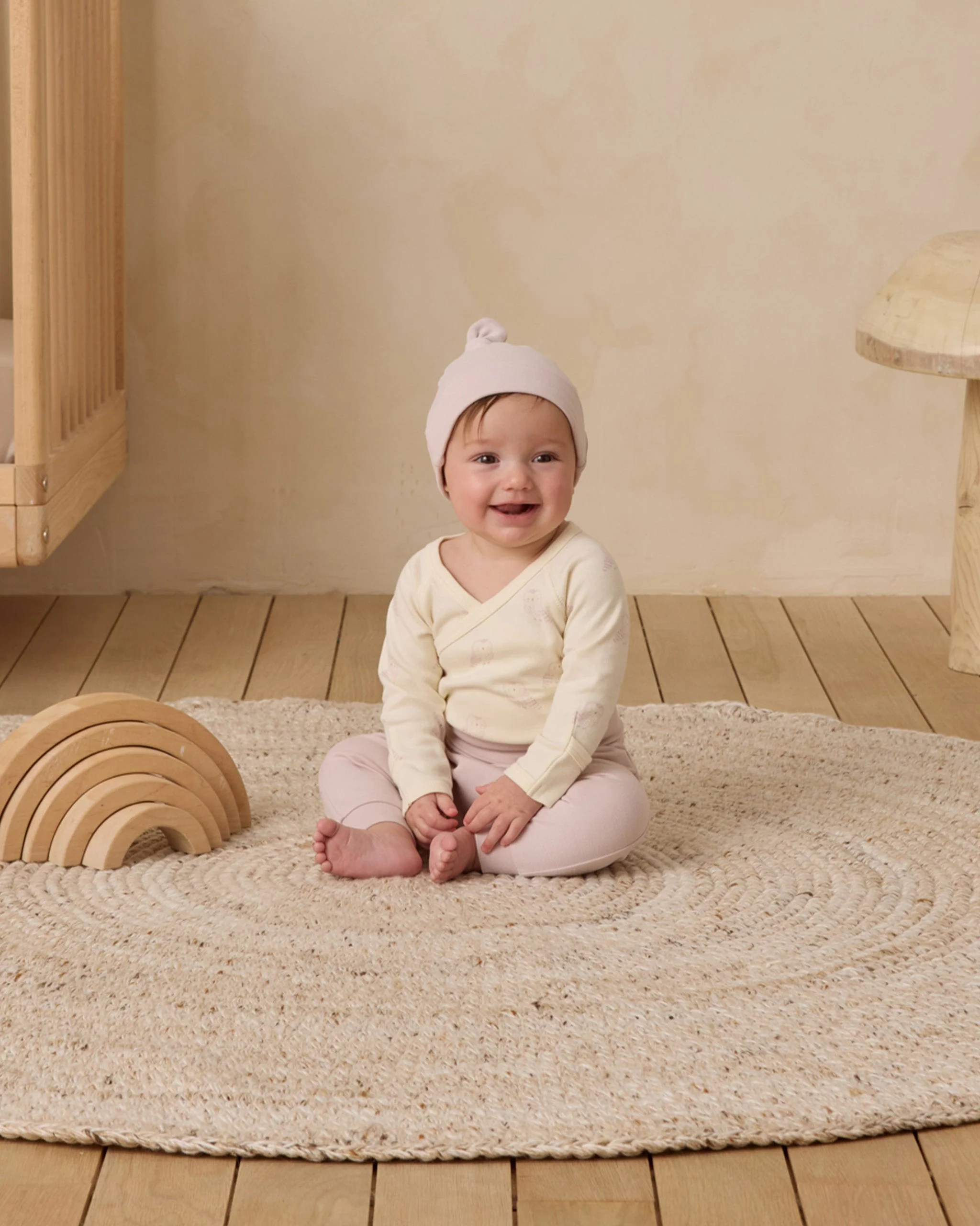 Knotted Baby Hat || Lilac - Image 5
