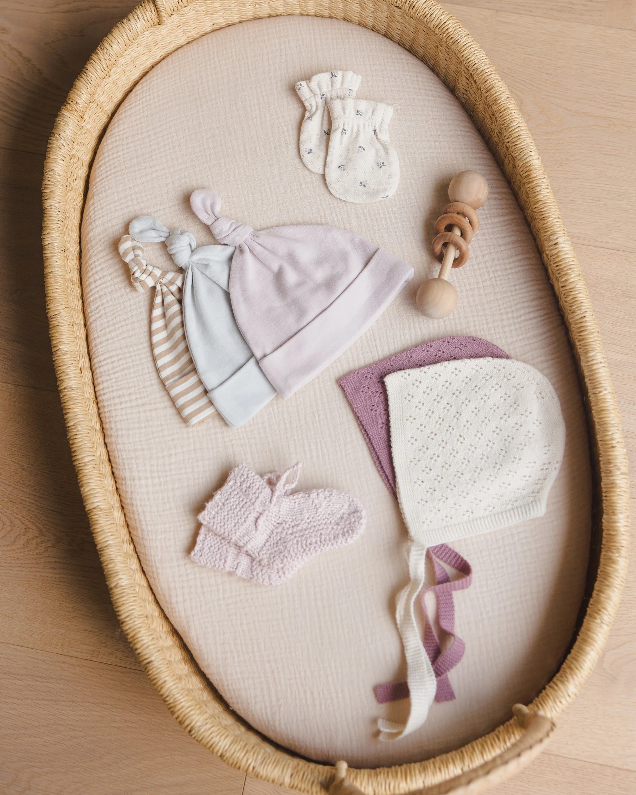 Knotted Baby Hat || Lilac - Image 6