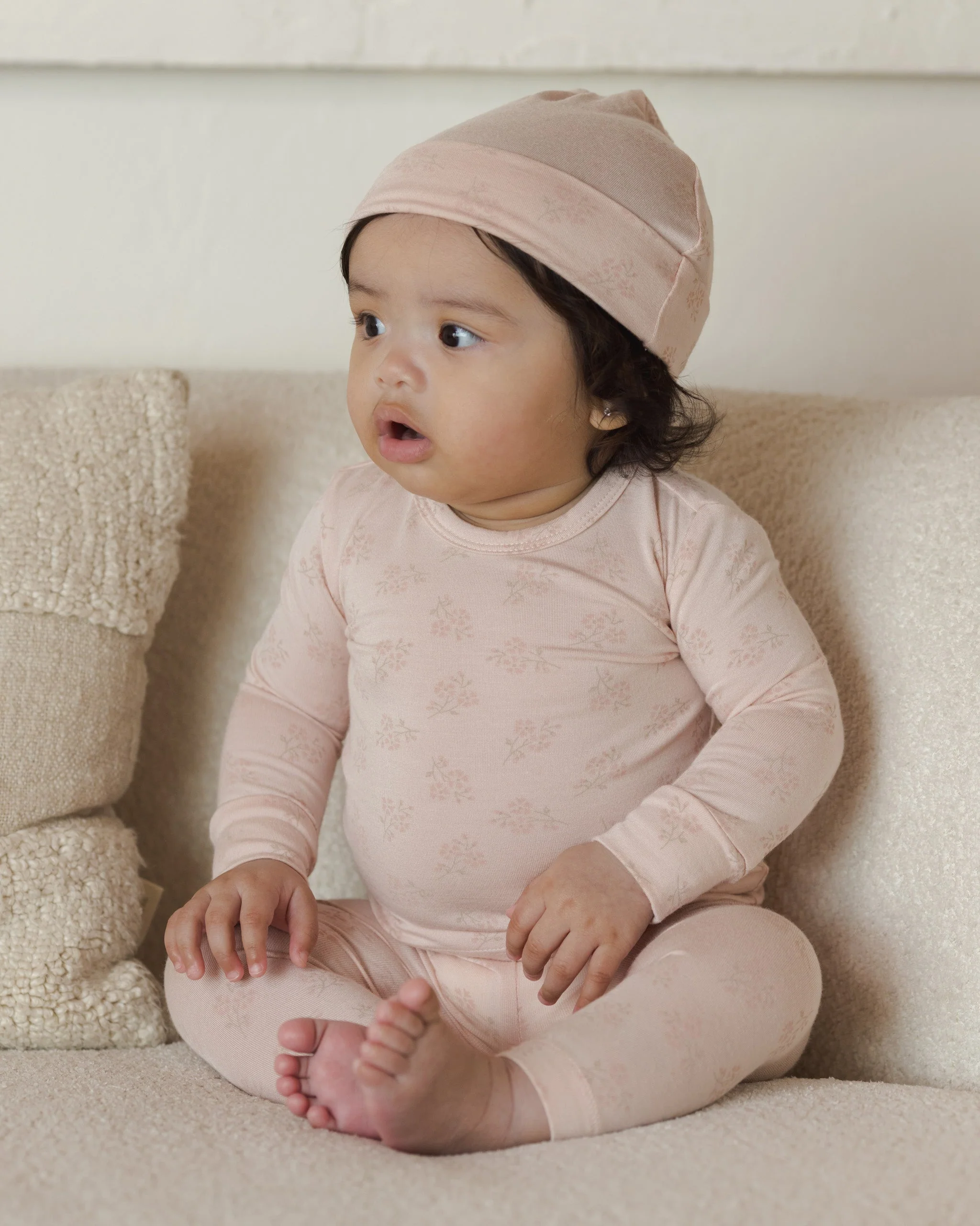 Knotted Baby Hat || Pink Blossom - Image 2